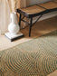 Covor iută Baru Beige/Green 