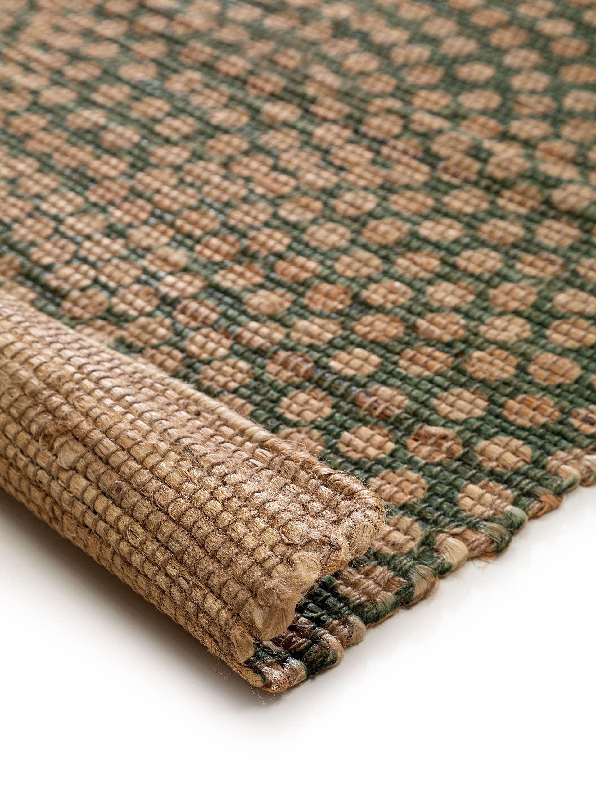 Covor iută Baru Beige/Green 