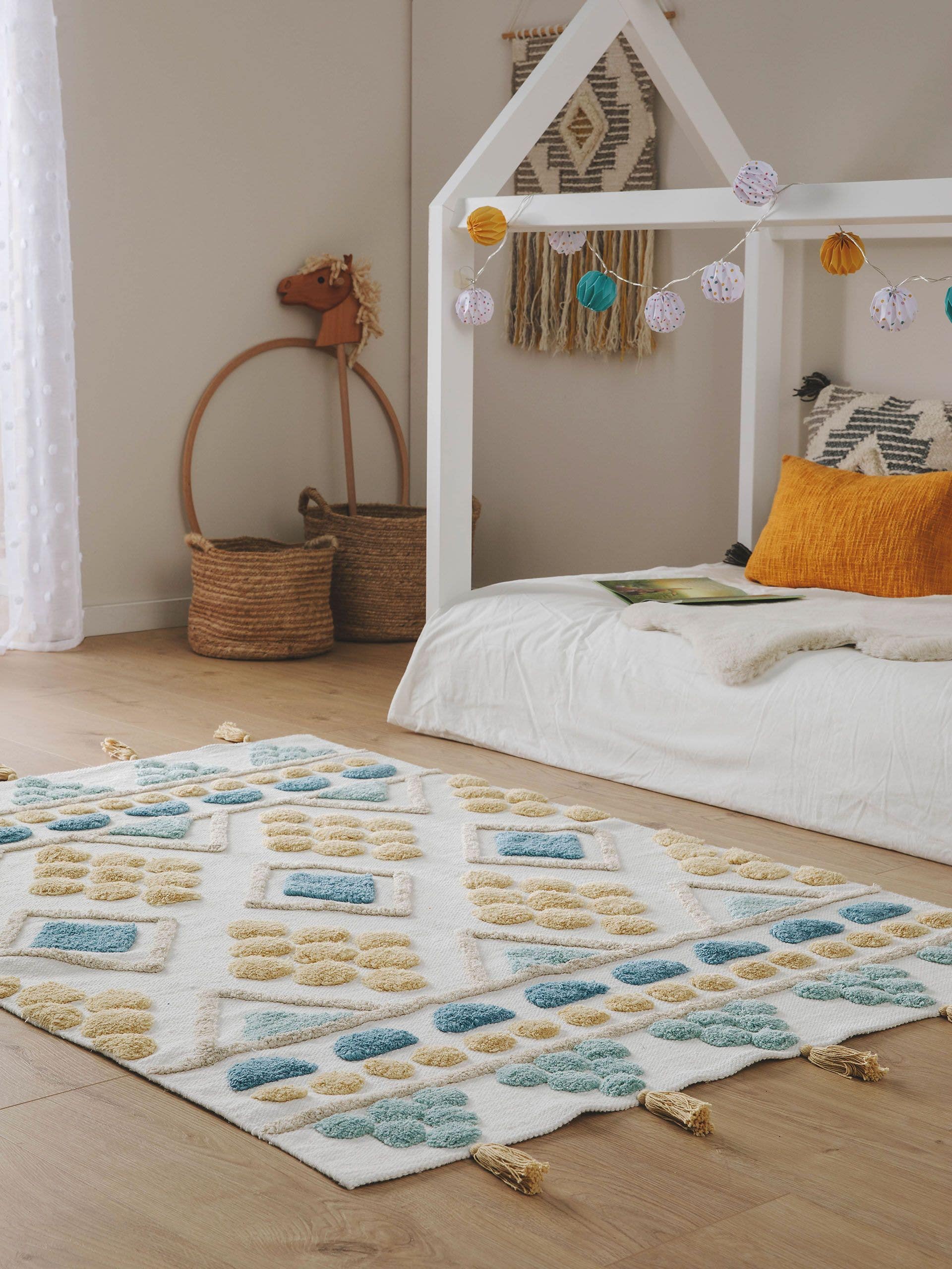 Covor lavabil pentru copii Maya Blue 