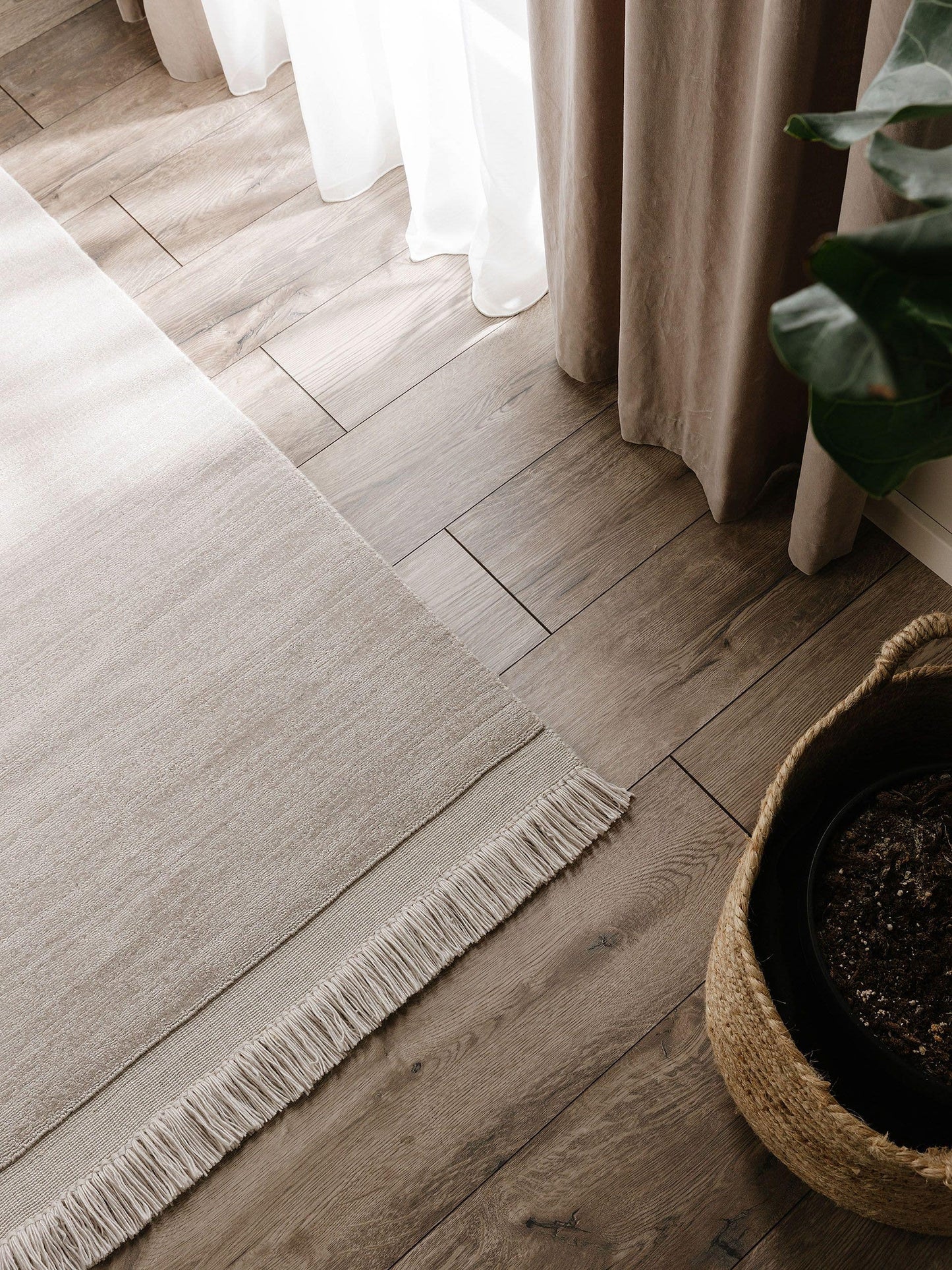 Covor din materiale reciclate Jade Light Grey 
