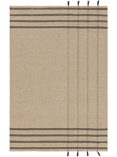 Covor de lână Kambiz Beige/Black