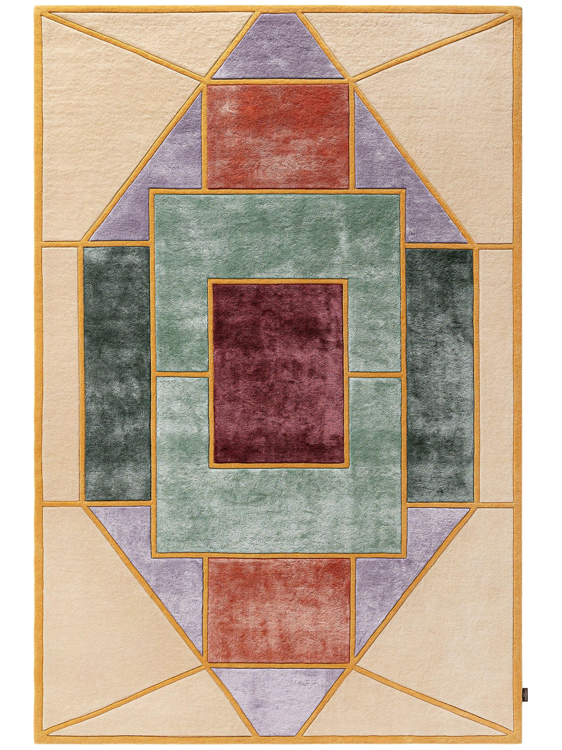 Covor Mandala Multicolour/Beige 