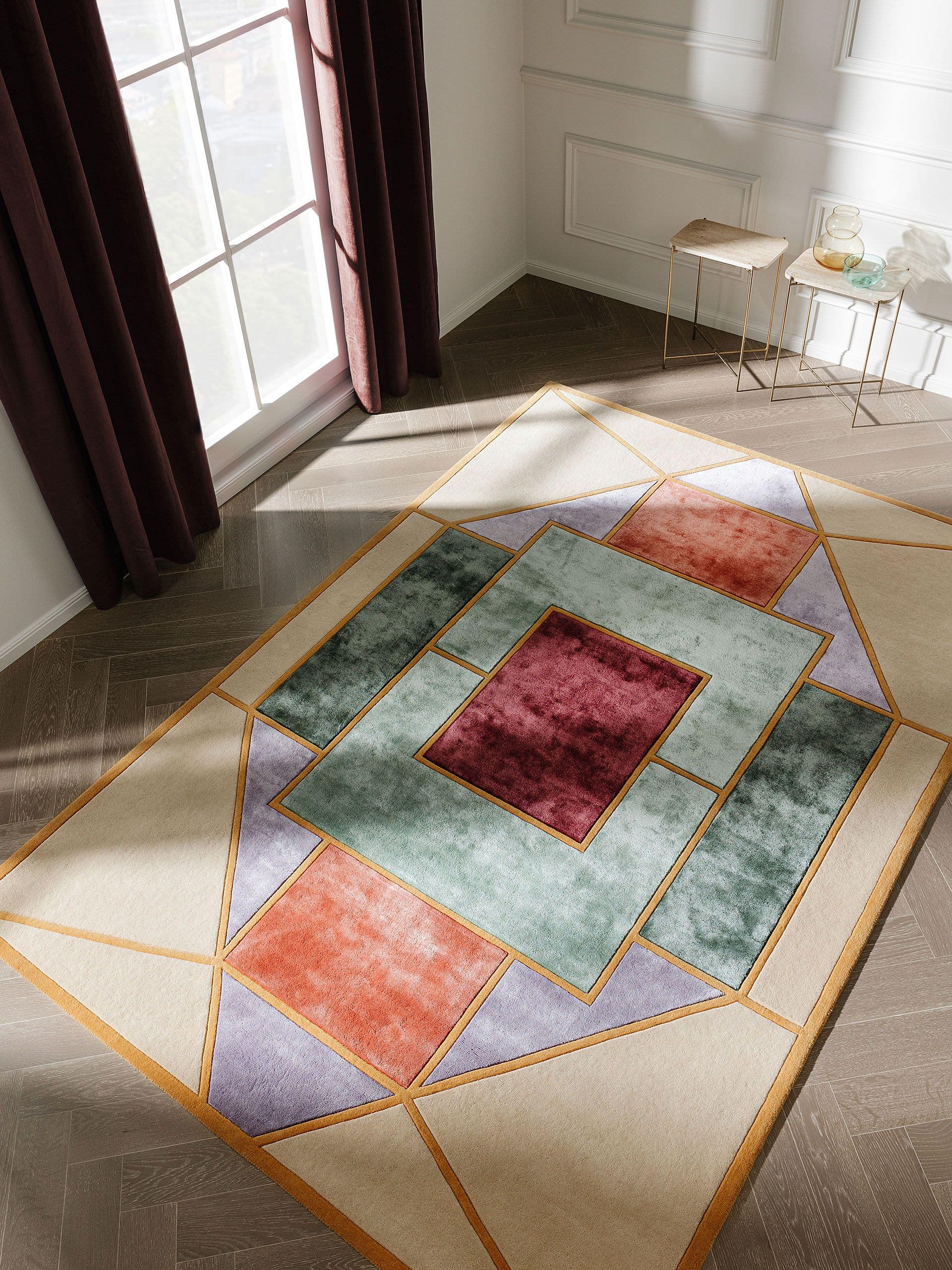 Covor Mandala Multicolour/Beige 