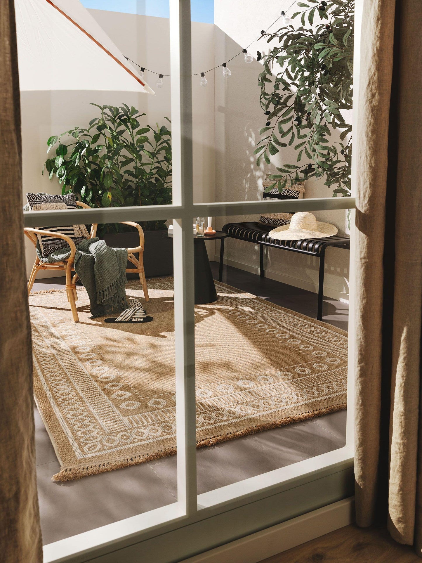 Covor interior/exterior Andora Cream/Beige 
