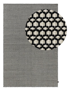 Covor de lână Hera Beige/Black
