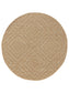 Covor rotund interior/exterior Como Light Brown 