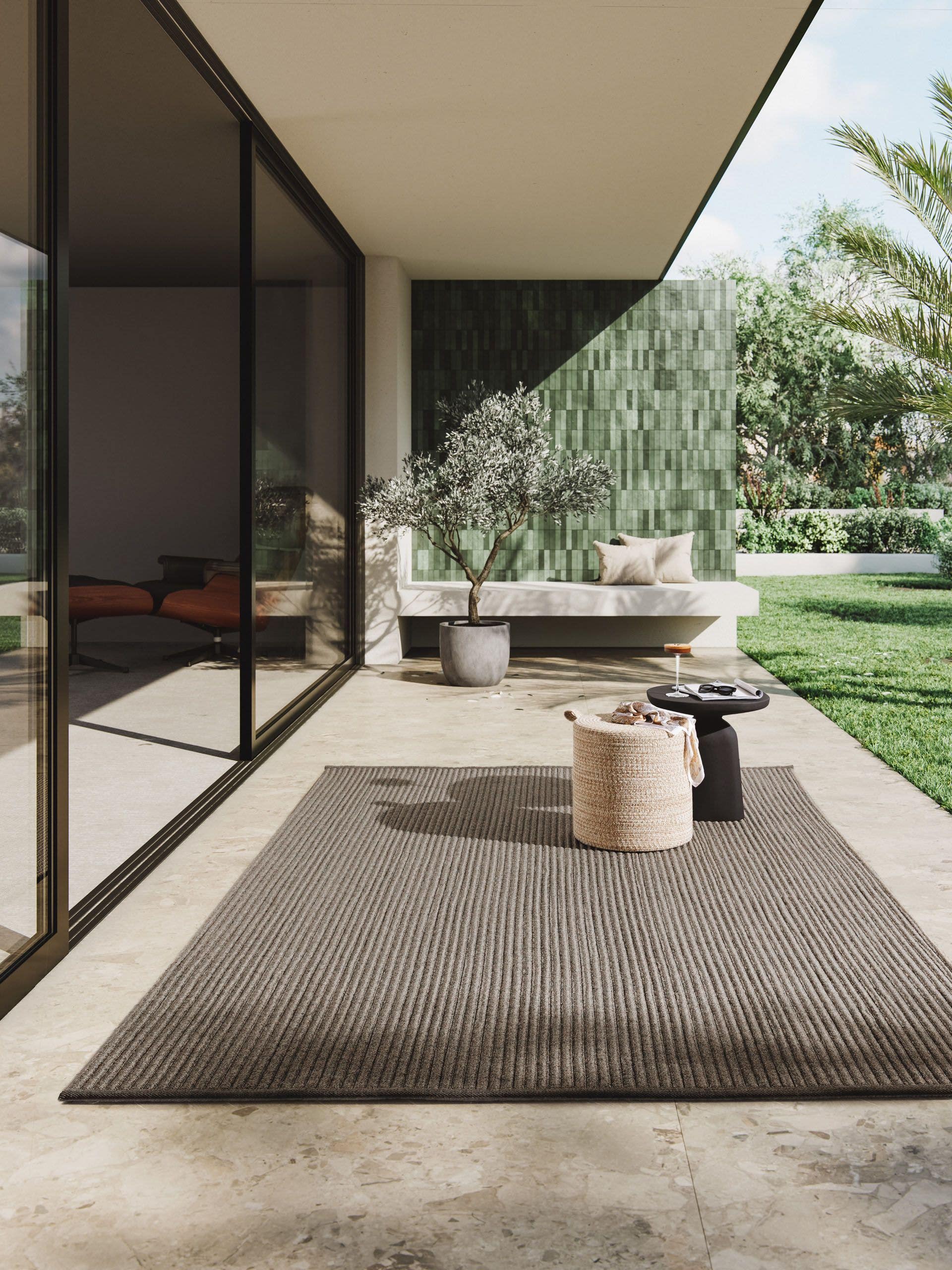 Covor interior/exterior Vivana Grey/Taupe 