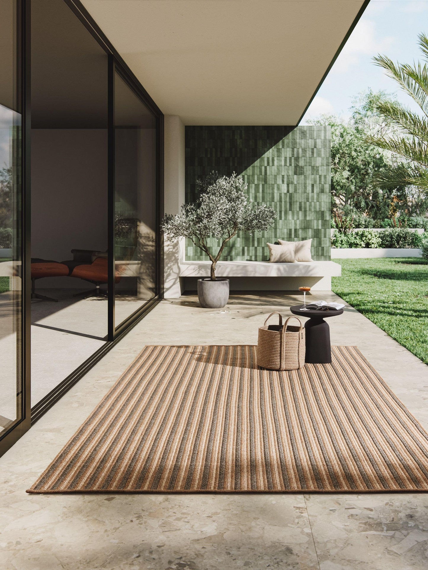 Covor interior/exterior Ori Beige/Brown 