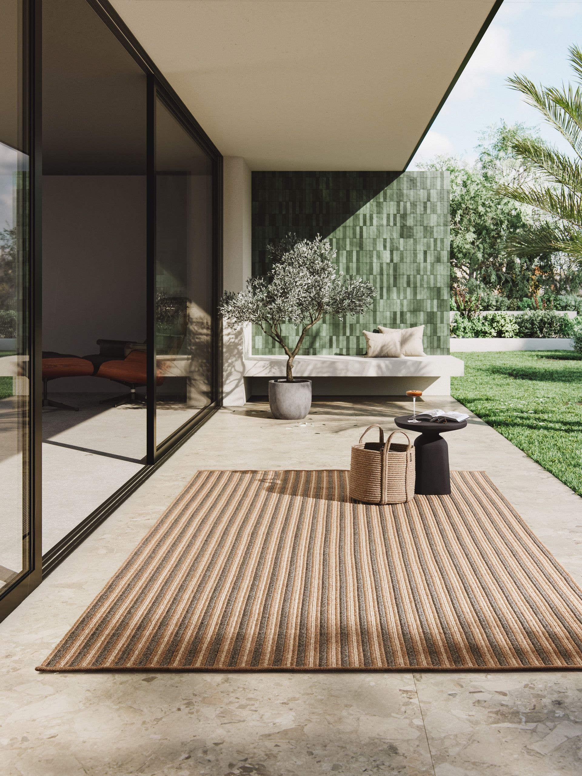 Covor interior/exterior Ori Beige/Brown 