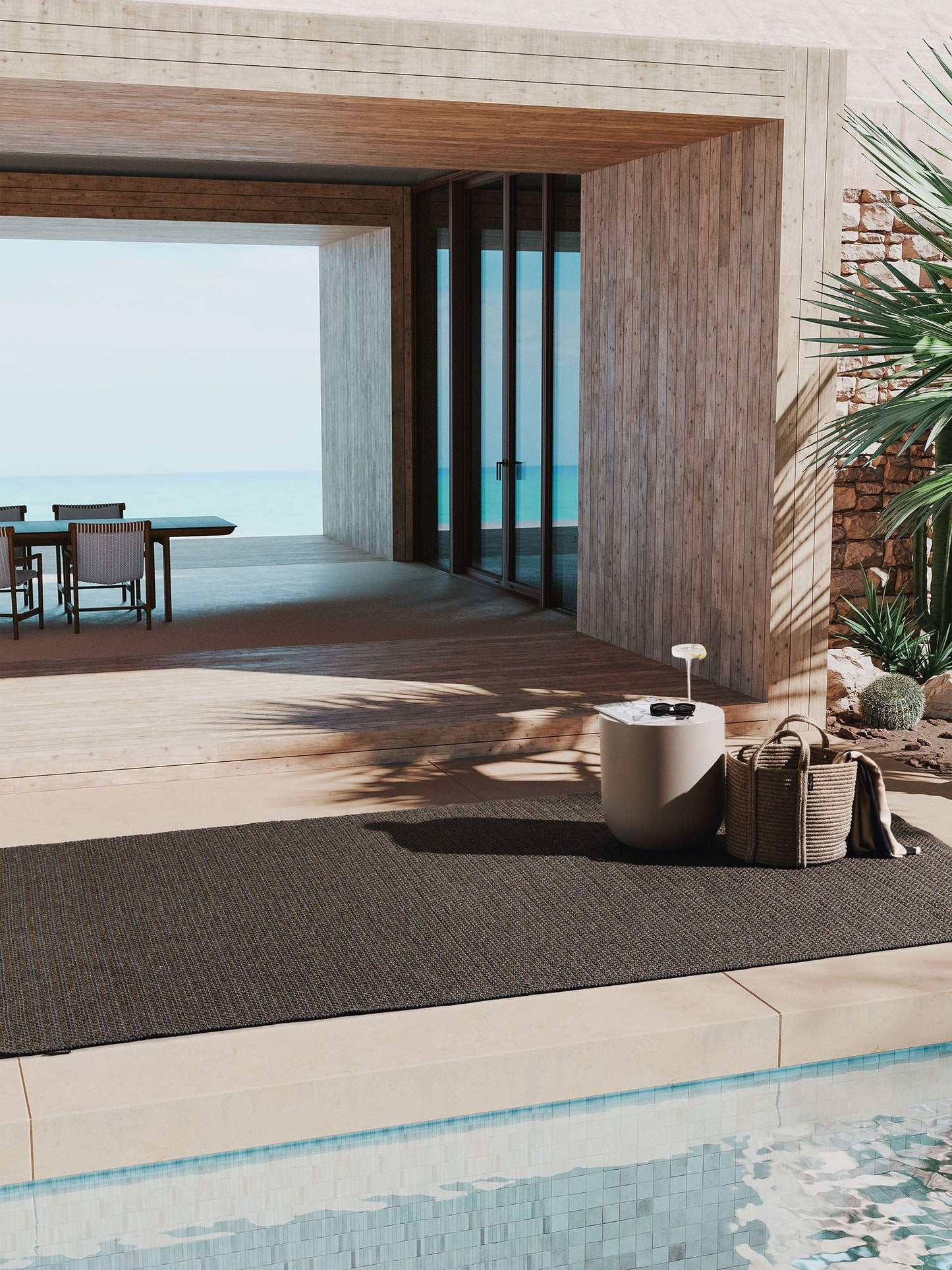 Covor interior/exterior Amata Charcoal 