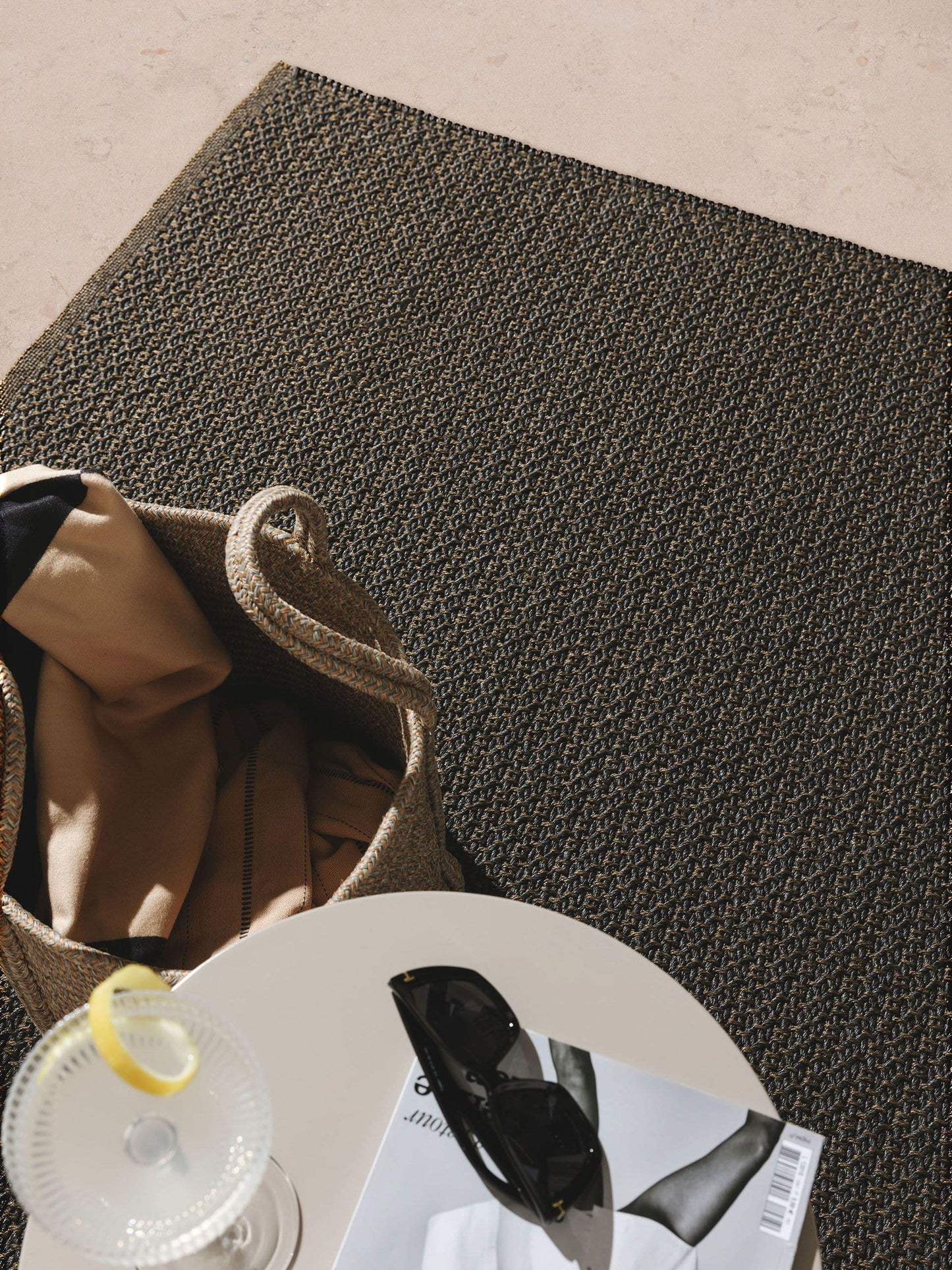 Covor interior/exterior Amata Charcoal 
