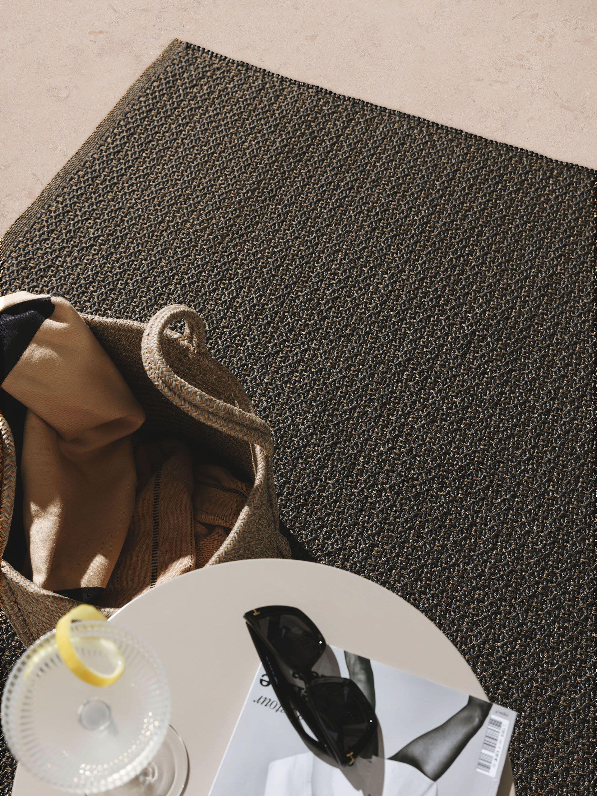 Covor interior/exterior Amata Charcoal 