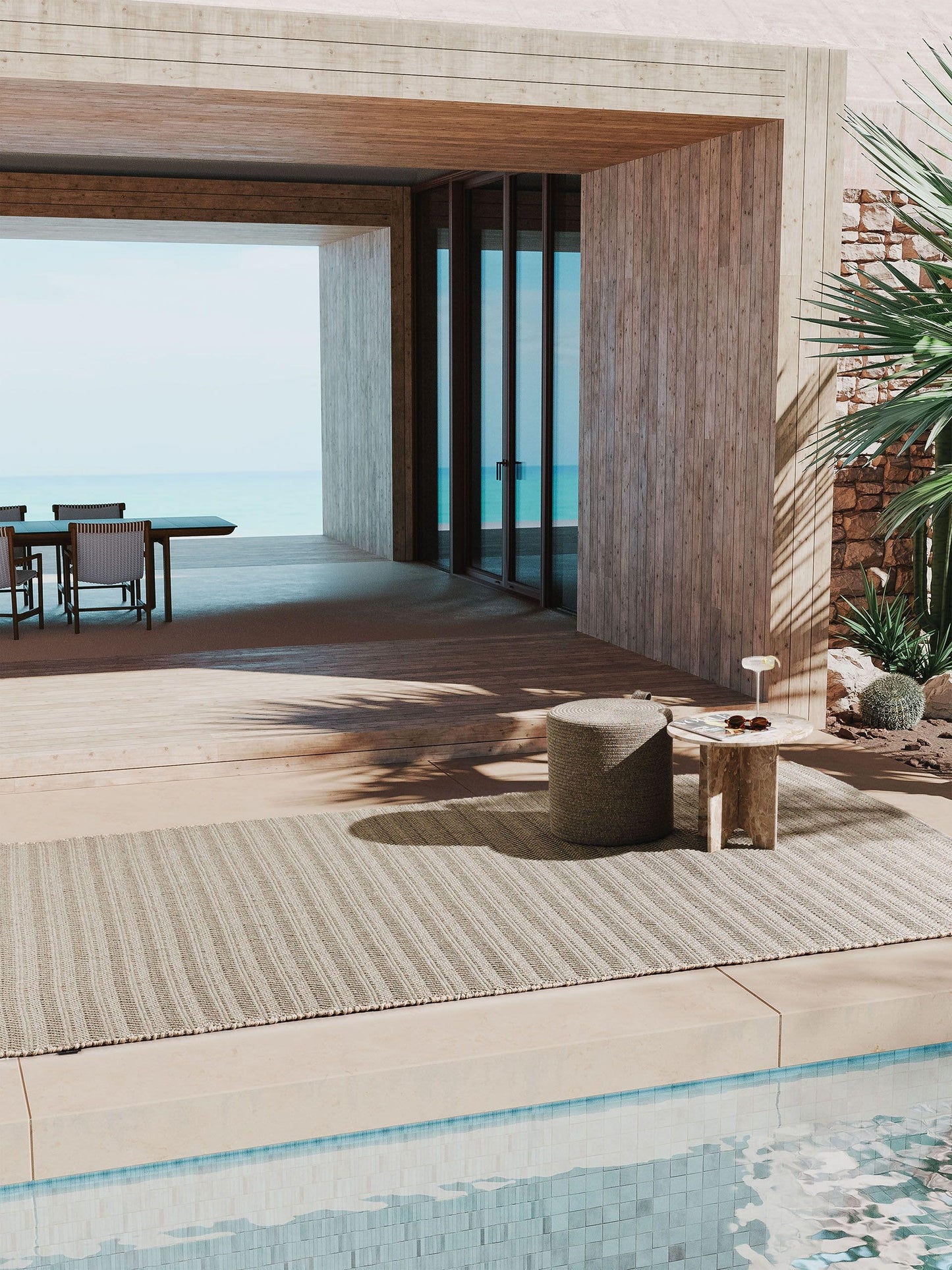 Covor interior/exterior Ennio Beige/Grey 
