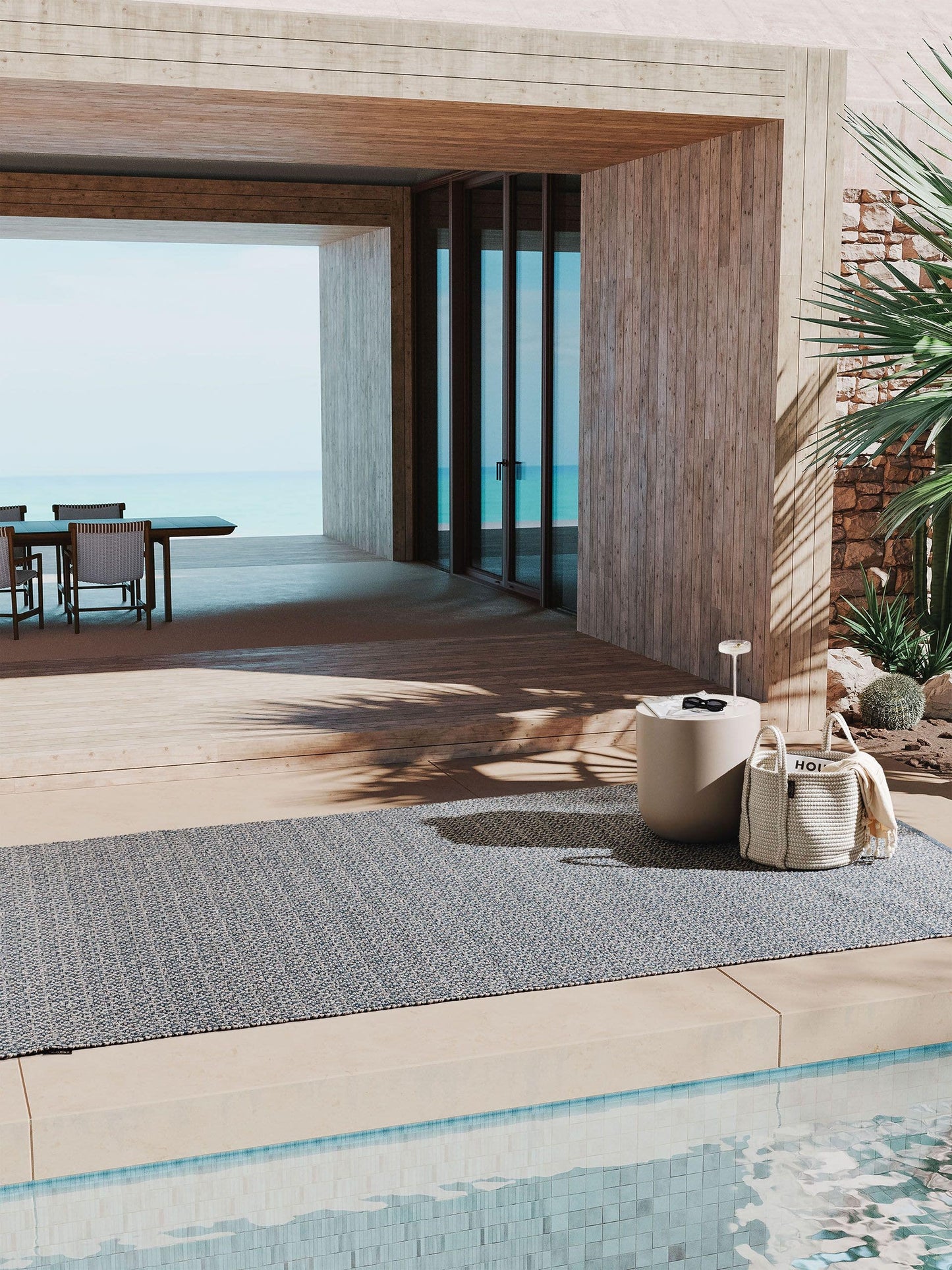 Covor interior/exterior Dulcia Blue/Grey 