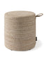 In- & Outdoor Pouf/taburet Noe Beige 40x40x43 cm