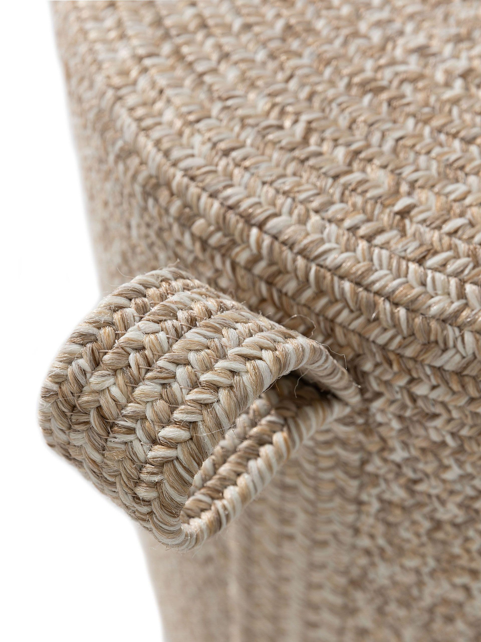 In- & Outdoor Pouf/taburet Noe Beige 40x40x43 cm