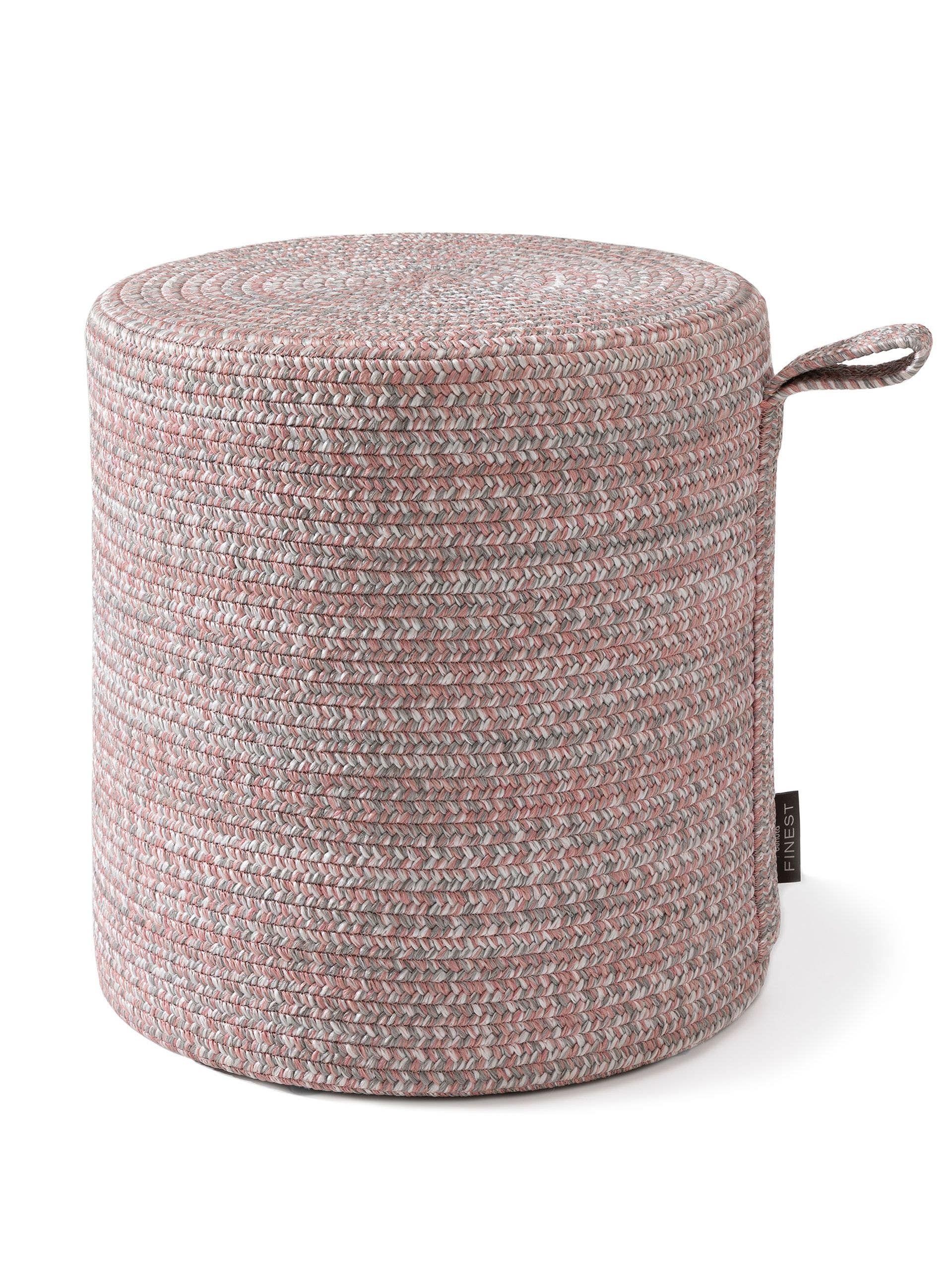 In- & Outdoor Pouf/taburet Noe Rose 40x40x43 cm