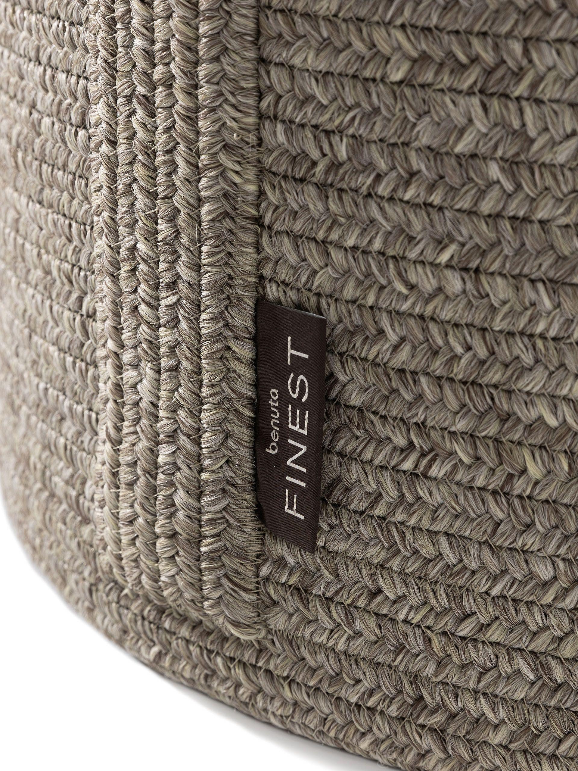 In- & Outdoor Pouf/taburet Noe Grey/Taupe 