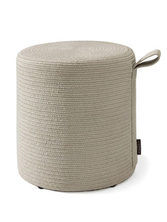 In- & Outdoor Pouf/taburet Noe Light Grey 40x40x43 cm