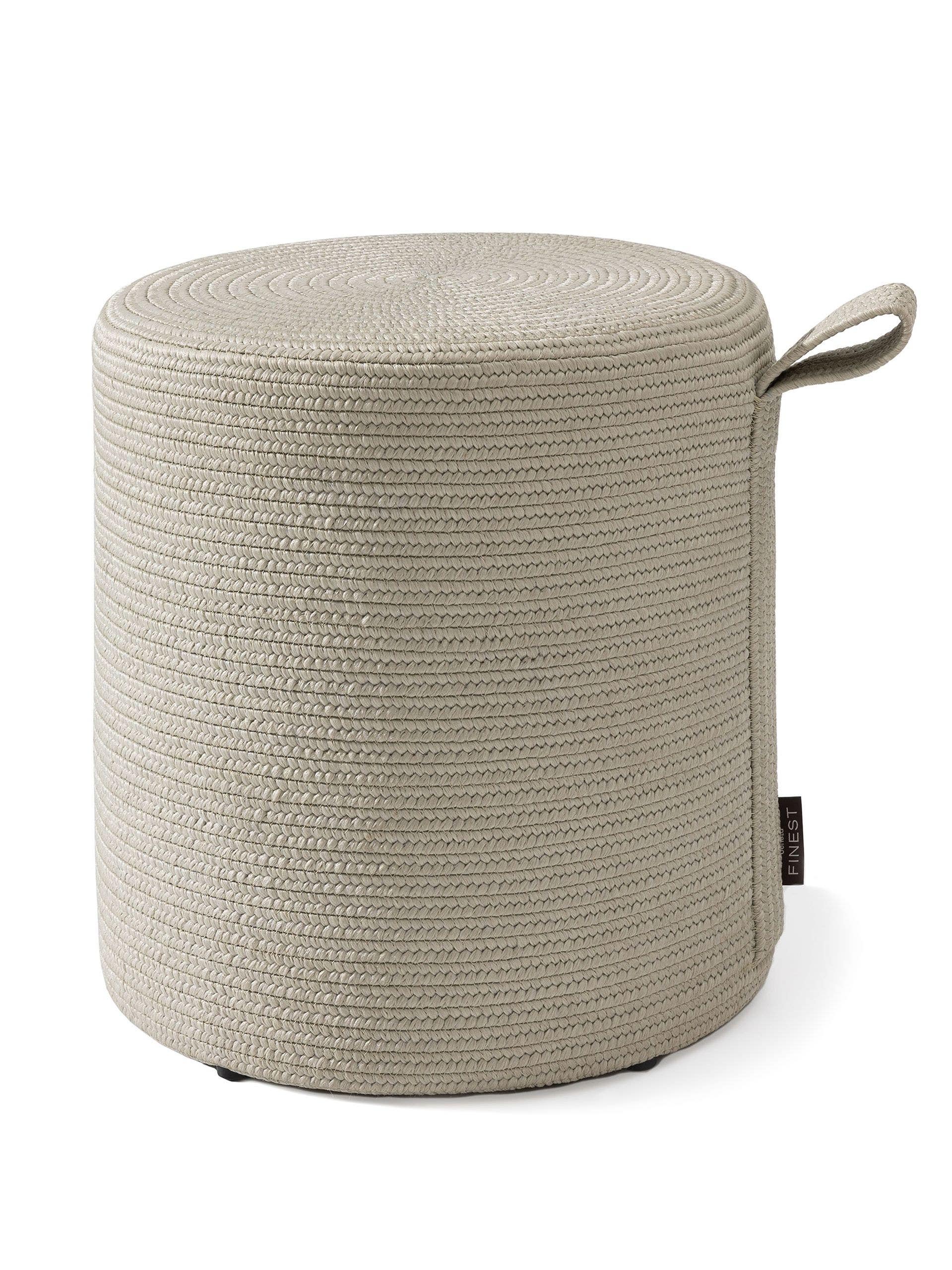 Pouf/taburet interior/exterior Noe Light Grey 
