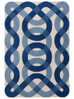 Covor de lână Nio Blue