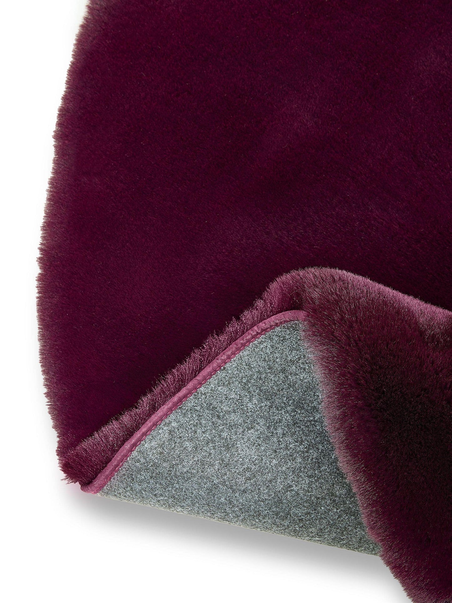 Shaggy Covor rotund Lux Bordeaux 