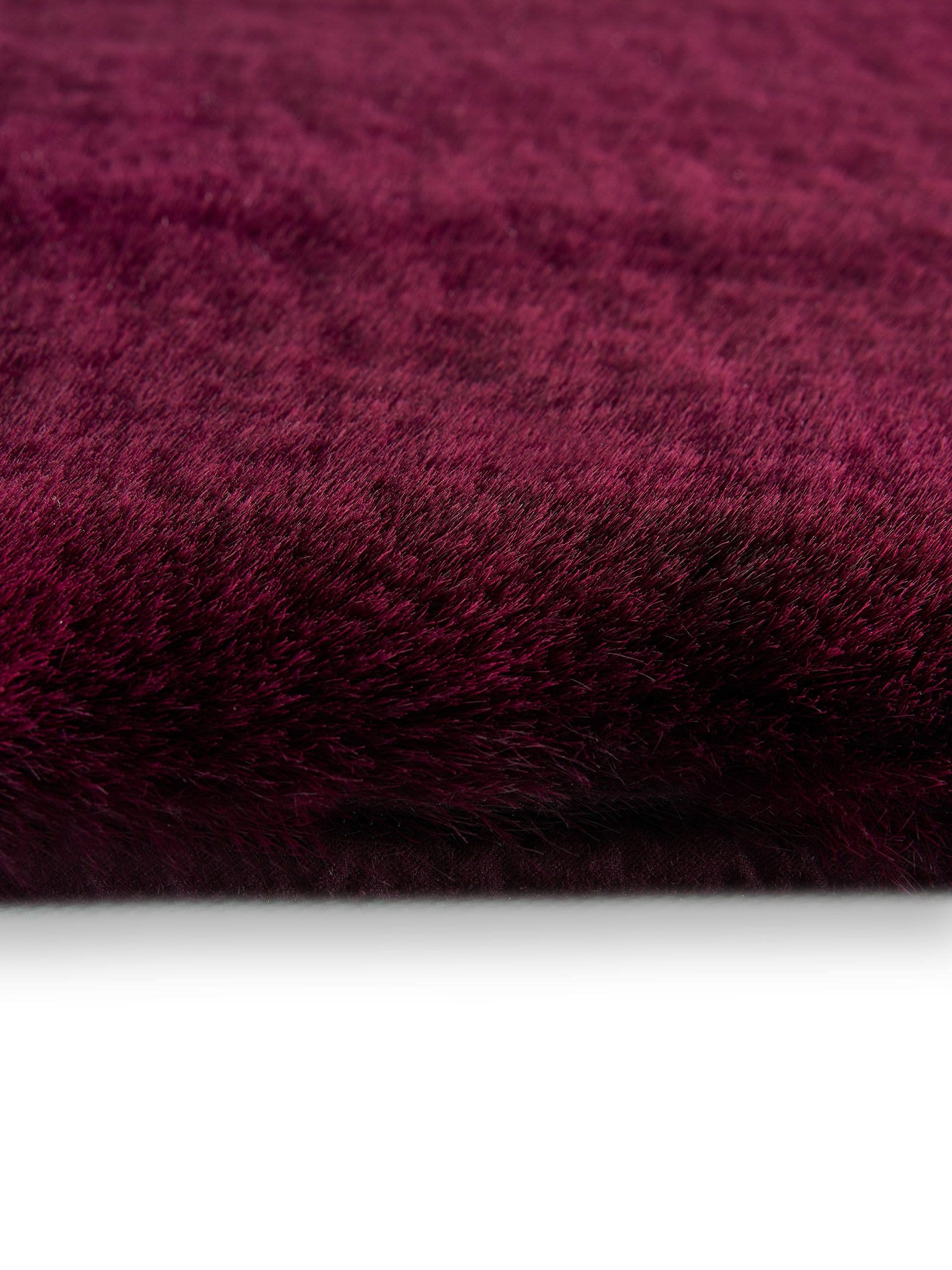 Shaggy Covor rotund Lux Bordeaux 