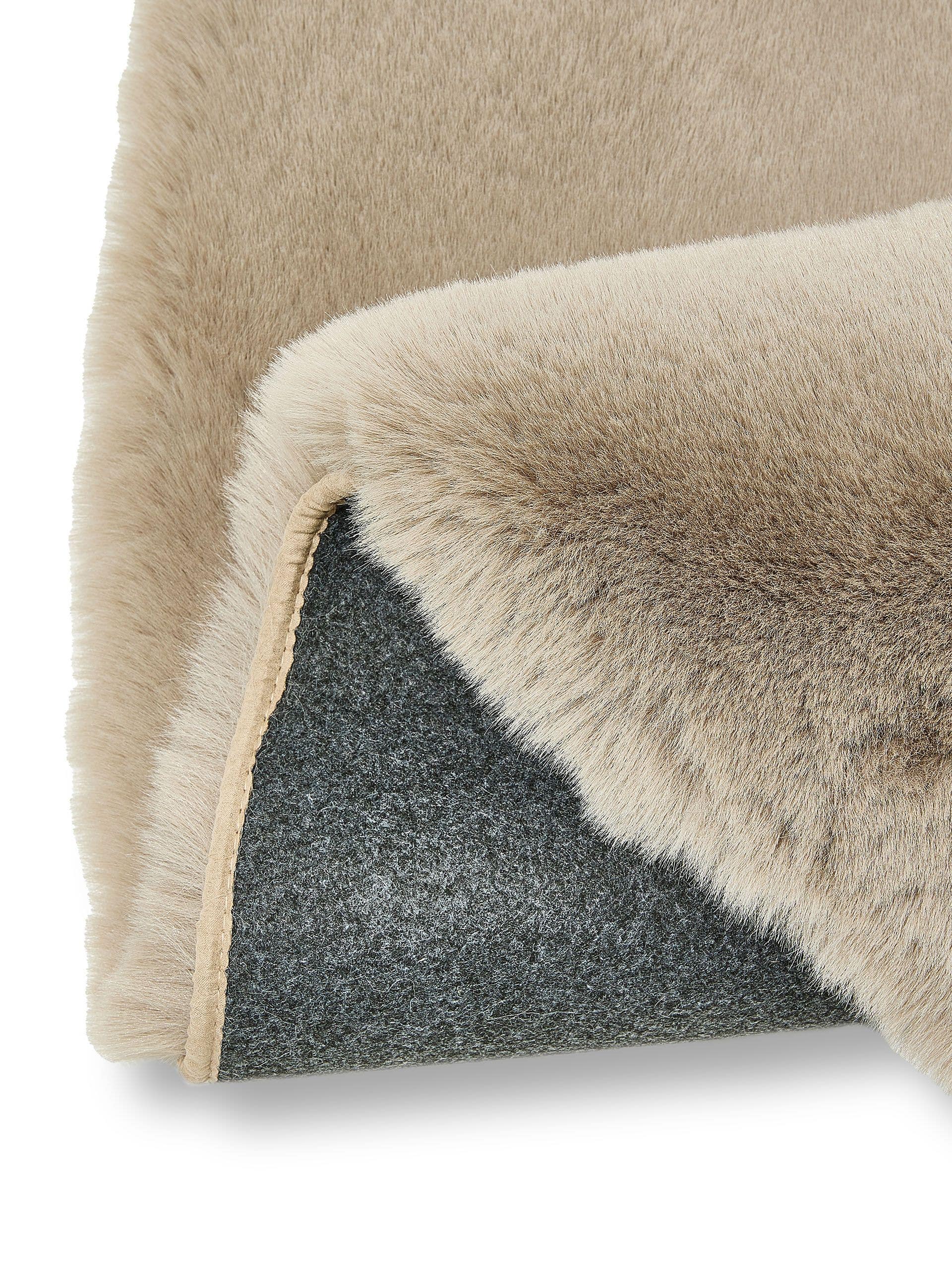 Shaggy Covor rotund Lux Taupe 