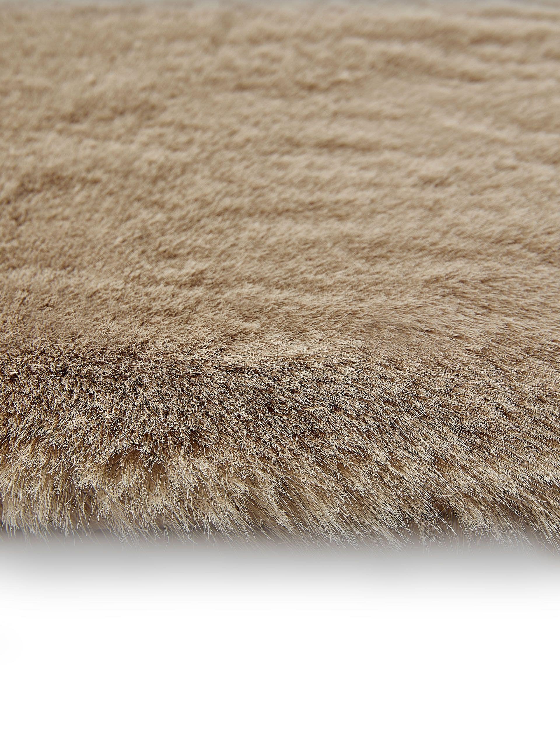 Shaggy Covor rotund Lux Taupe 