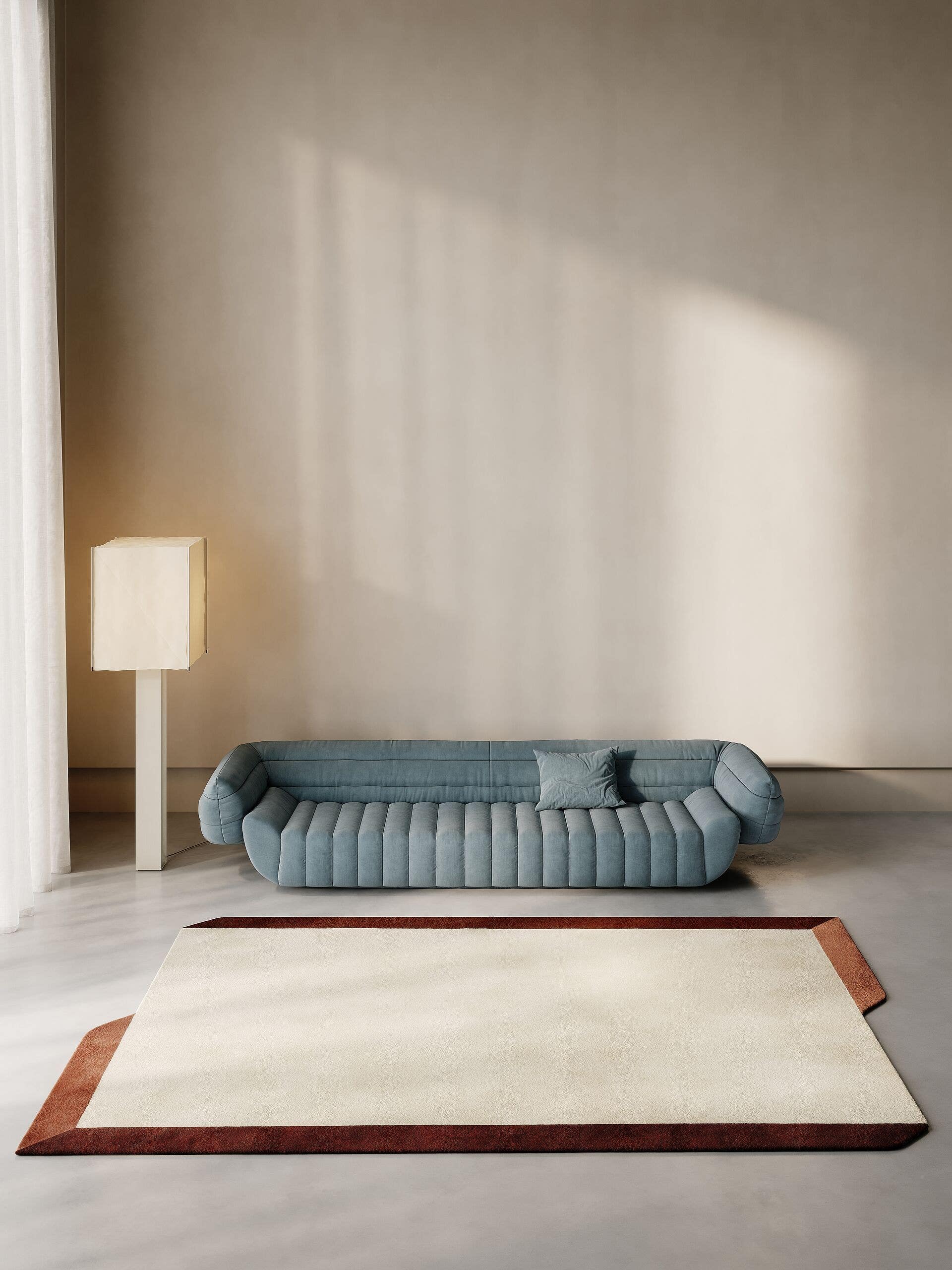 Covor de lână Aspect Cream/Red 