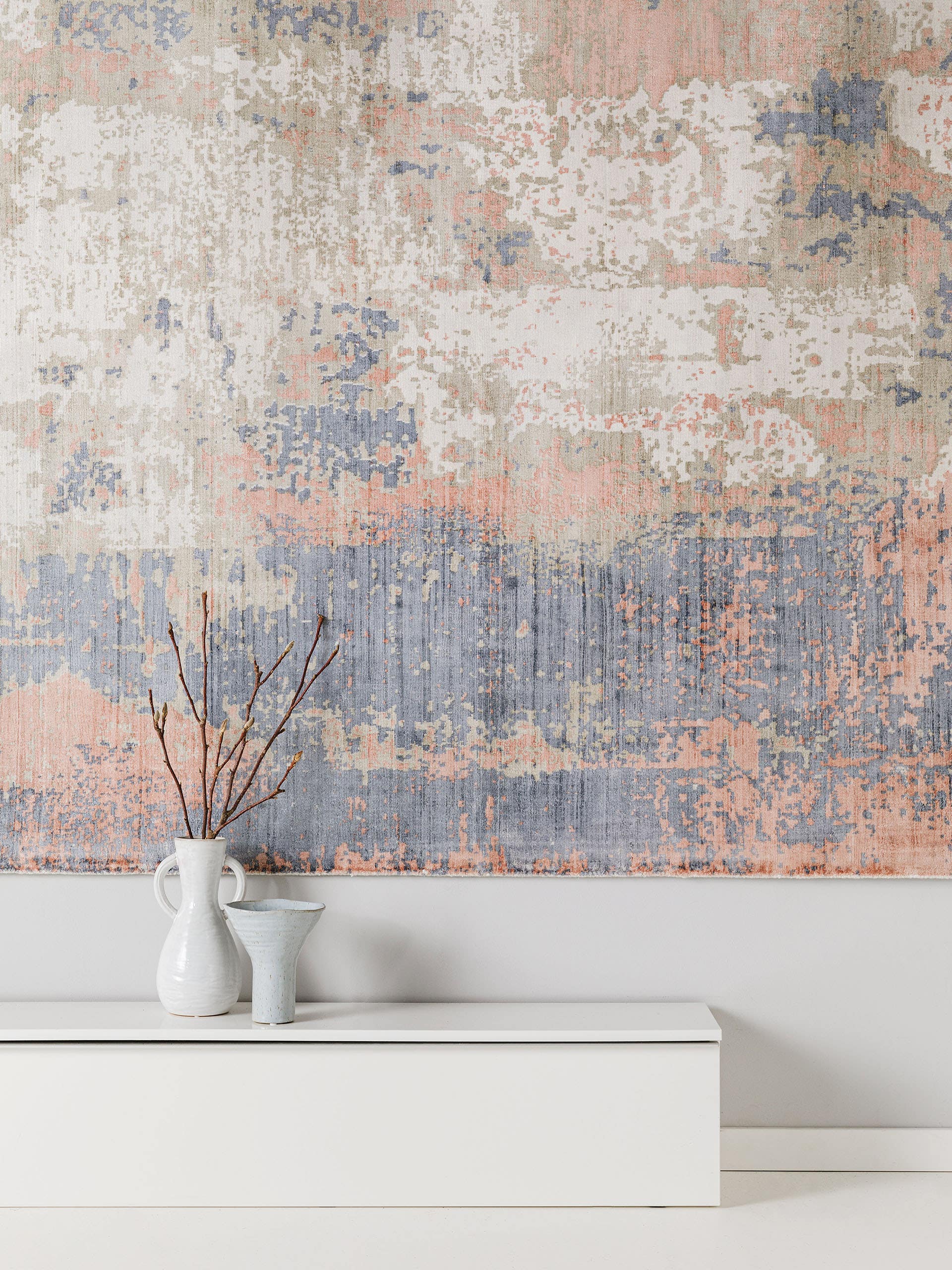 Covor din vâscoză Vito Beige/Purple 