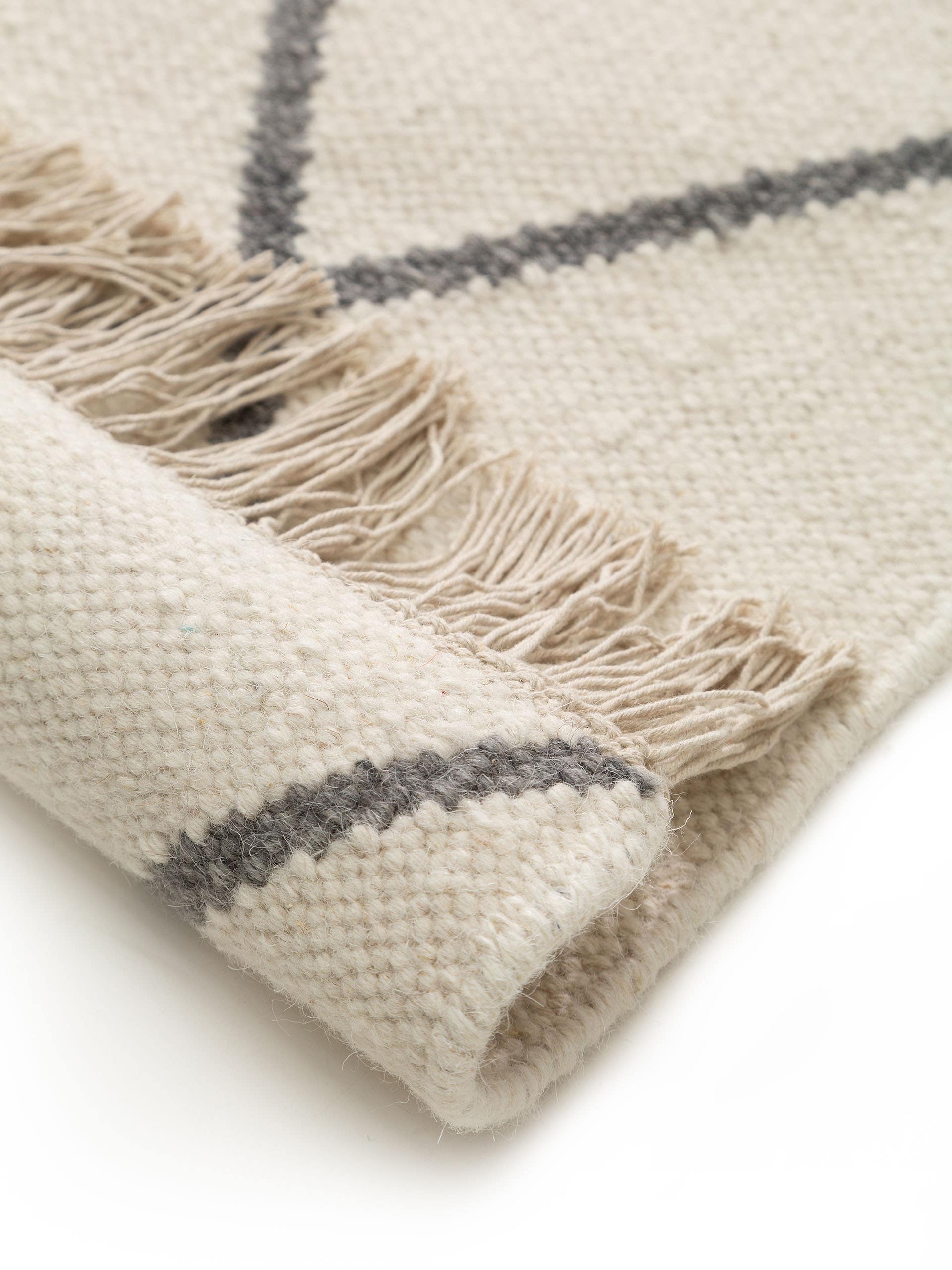 Hand Woven Kilim Vince Ivory 