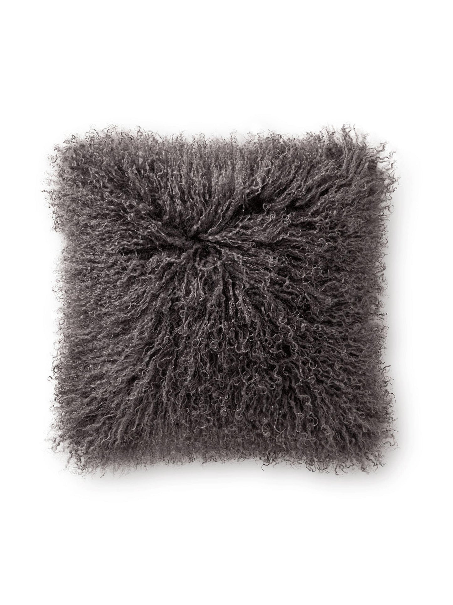 Long hair sheepskin cushion cover Wilson Grey 