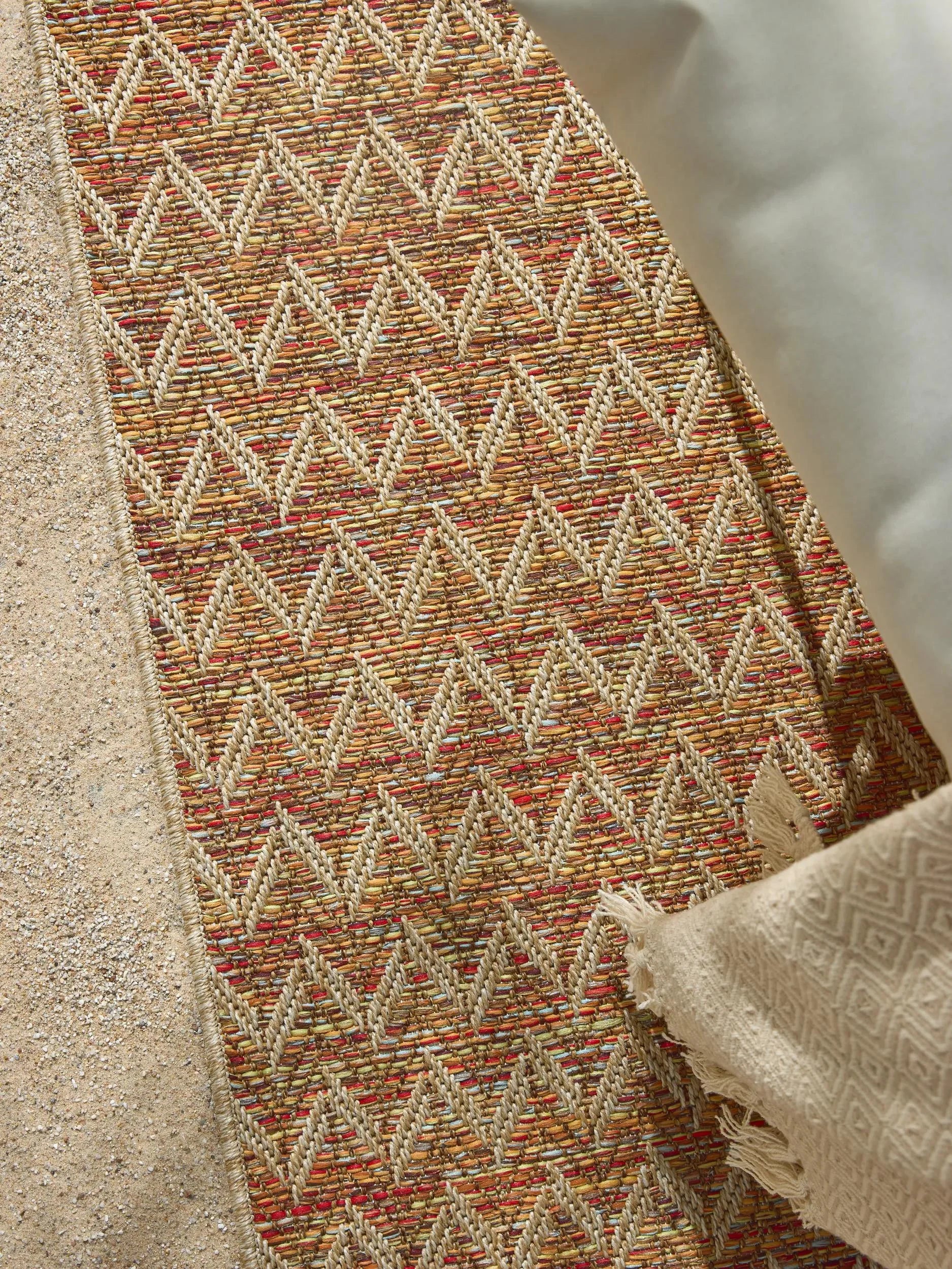 Covoraș îngust/preș - interior/exterior Agra Beige/Multicolour 
