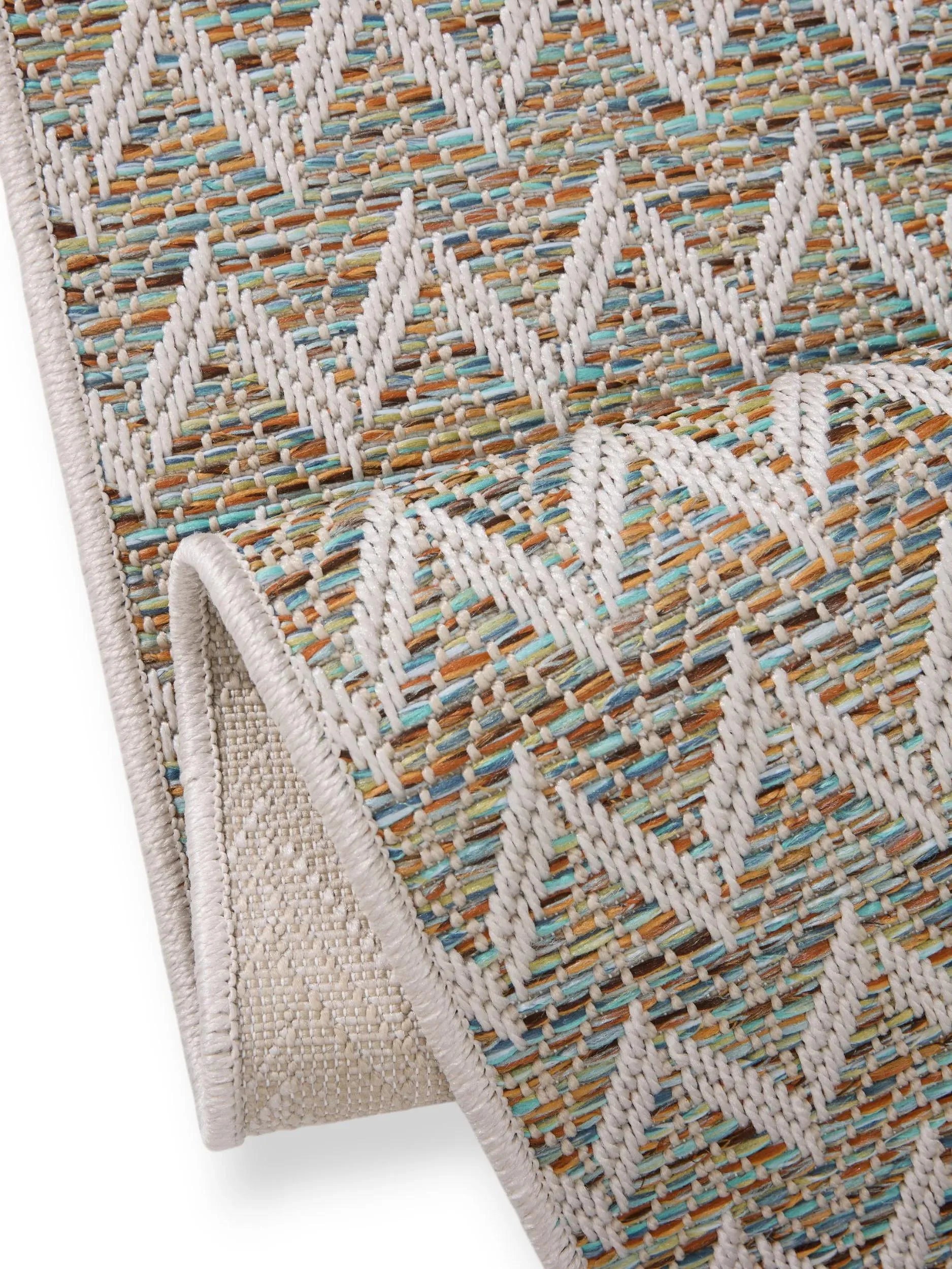 Covoraș îngust/preș - interior/exterior Agra Blue/Cream 