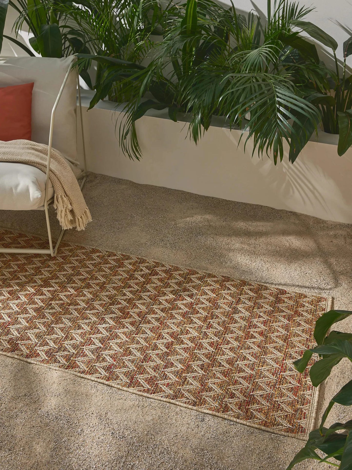Covoraș îngust/preș - interior/exterior Agra Beige/Multicolour 