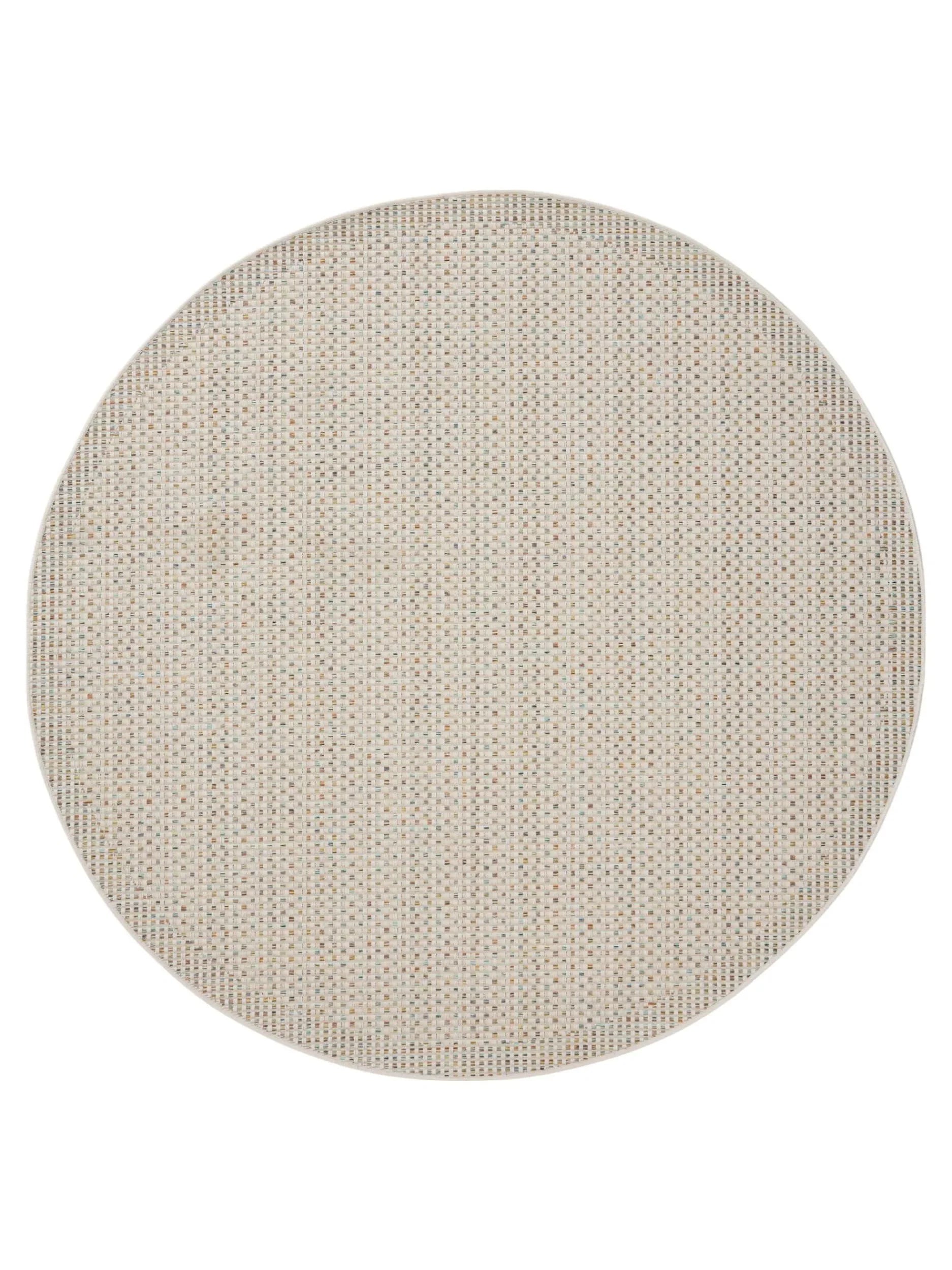 Covor rotund interior/exterior Agra Cream/Blue 