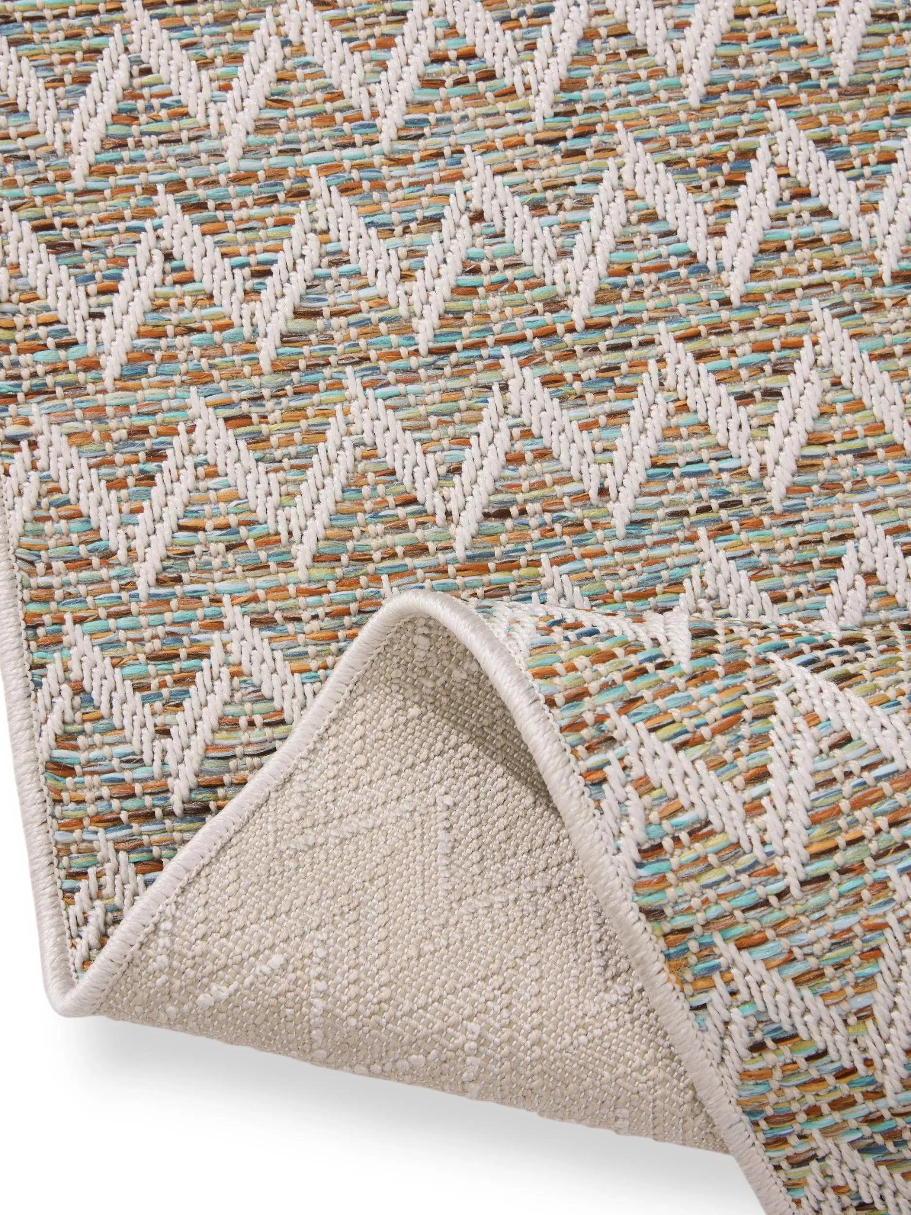 Covor interior/exterior Agra Blue/Cream 
