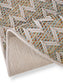 Covor rotund interior/exterior Agra Blue/Cream 