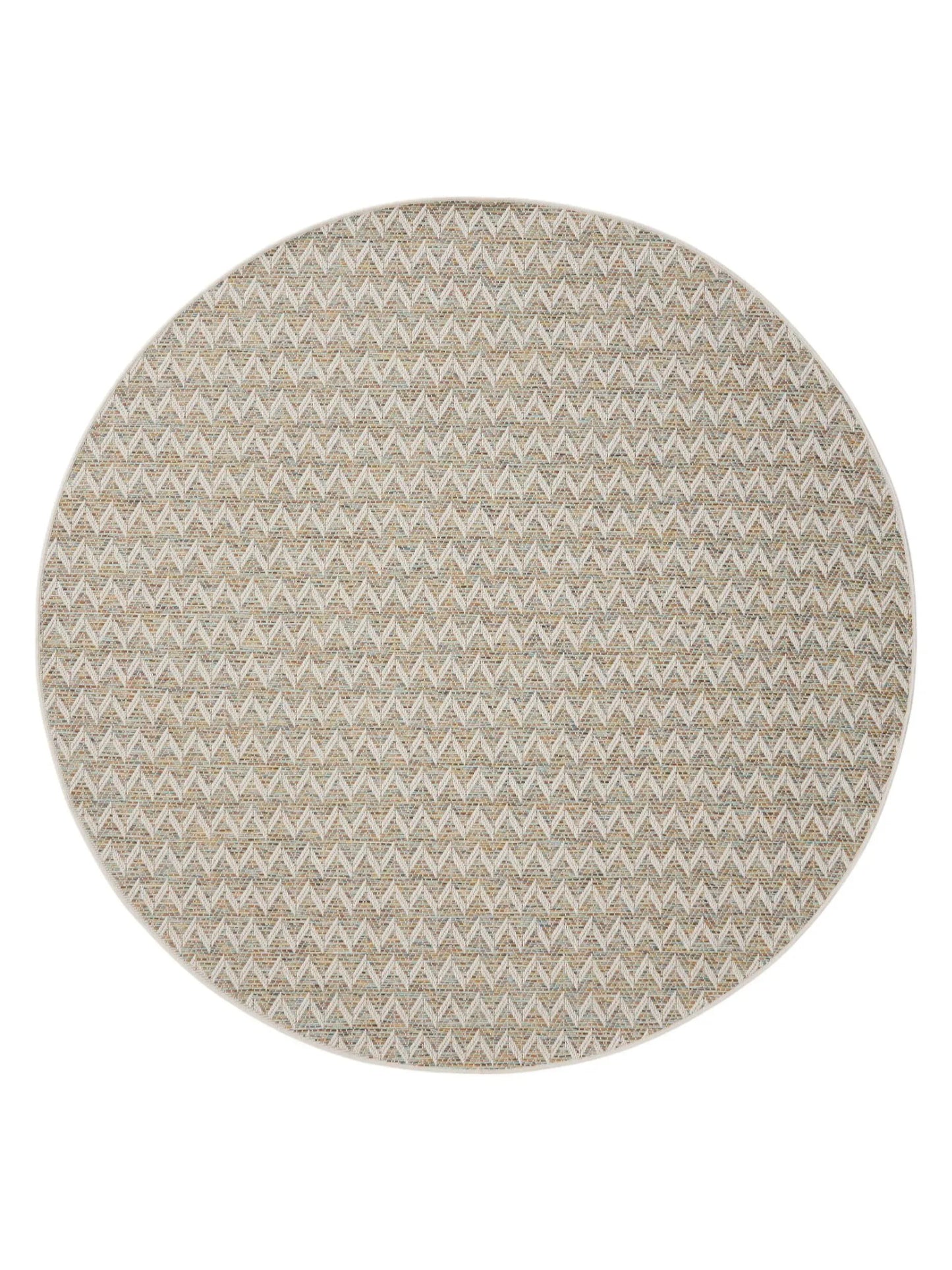 Covor rotund interior/exterior Agra Blue/Cream 