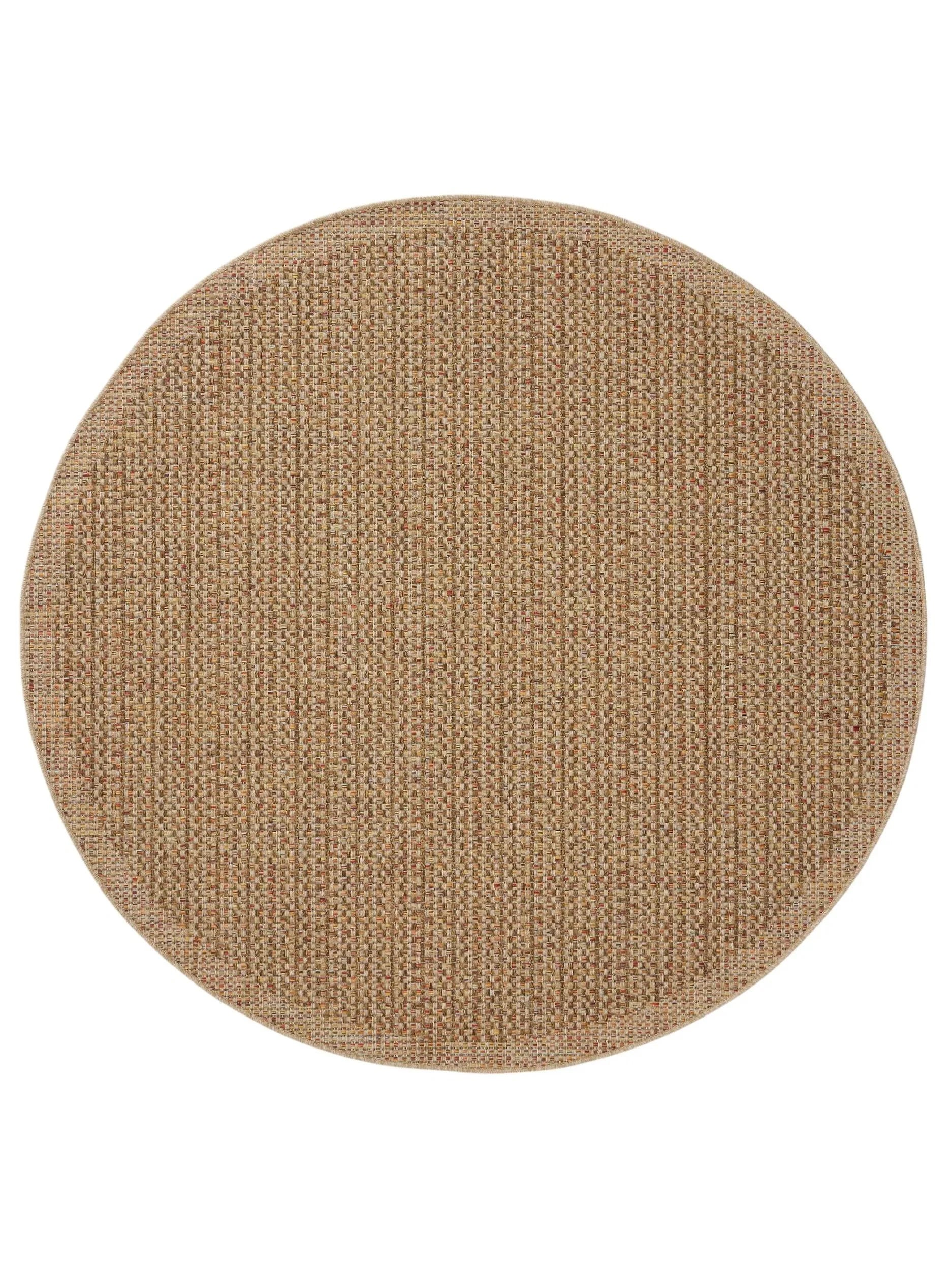 Covor rotund interior/exterior Agra Multicolour/Beige 