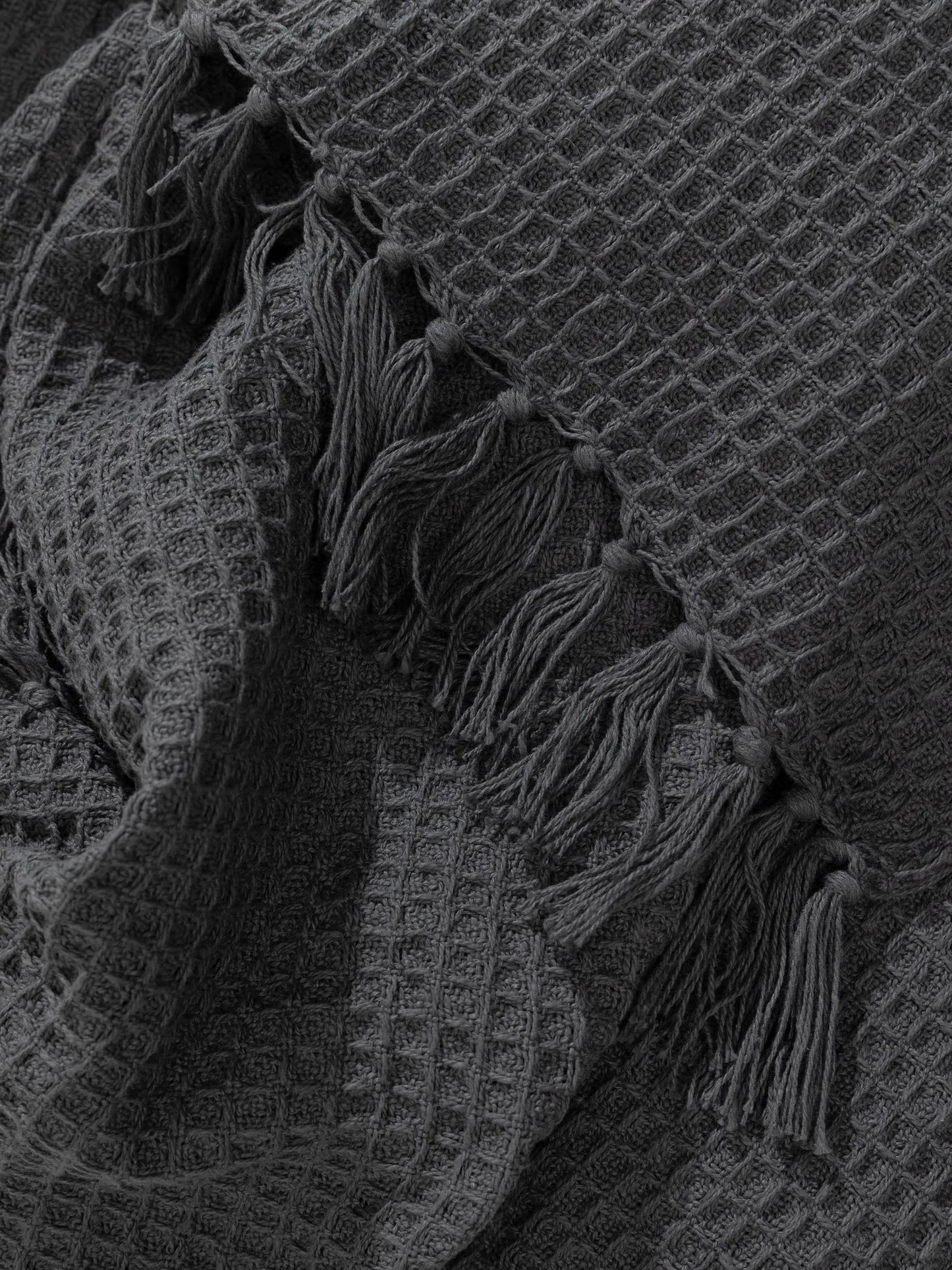 Cotton Pătură Amalia Dark Grey