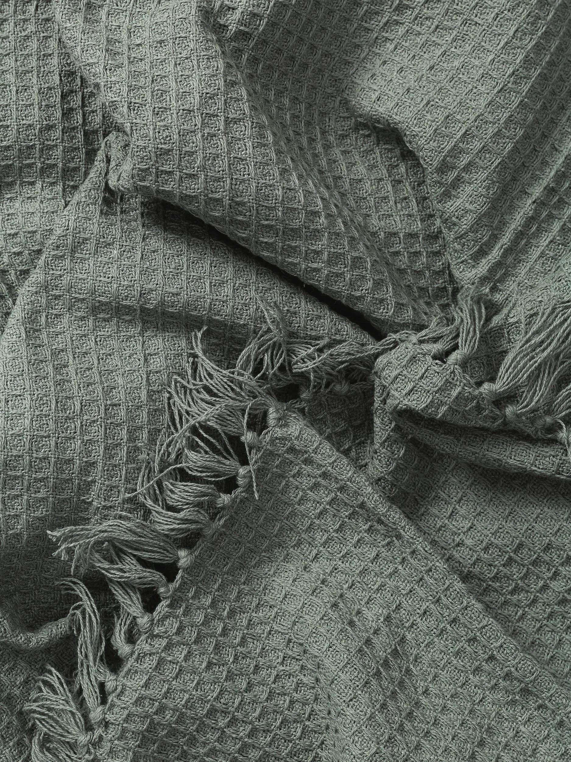 Cotton Pătură Amalia Light Green