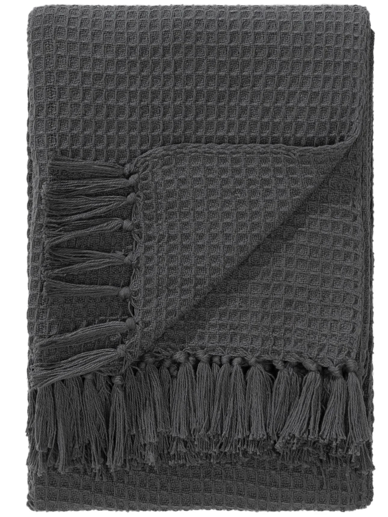 Cotton Pătură Amalia Dark Grey