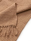 Cotton Pătură Amalia Light Brown