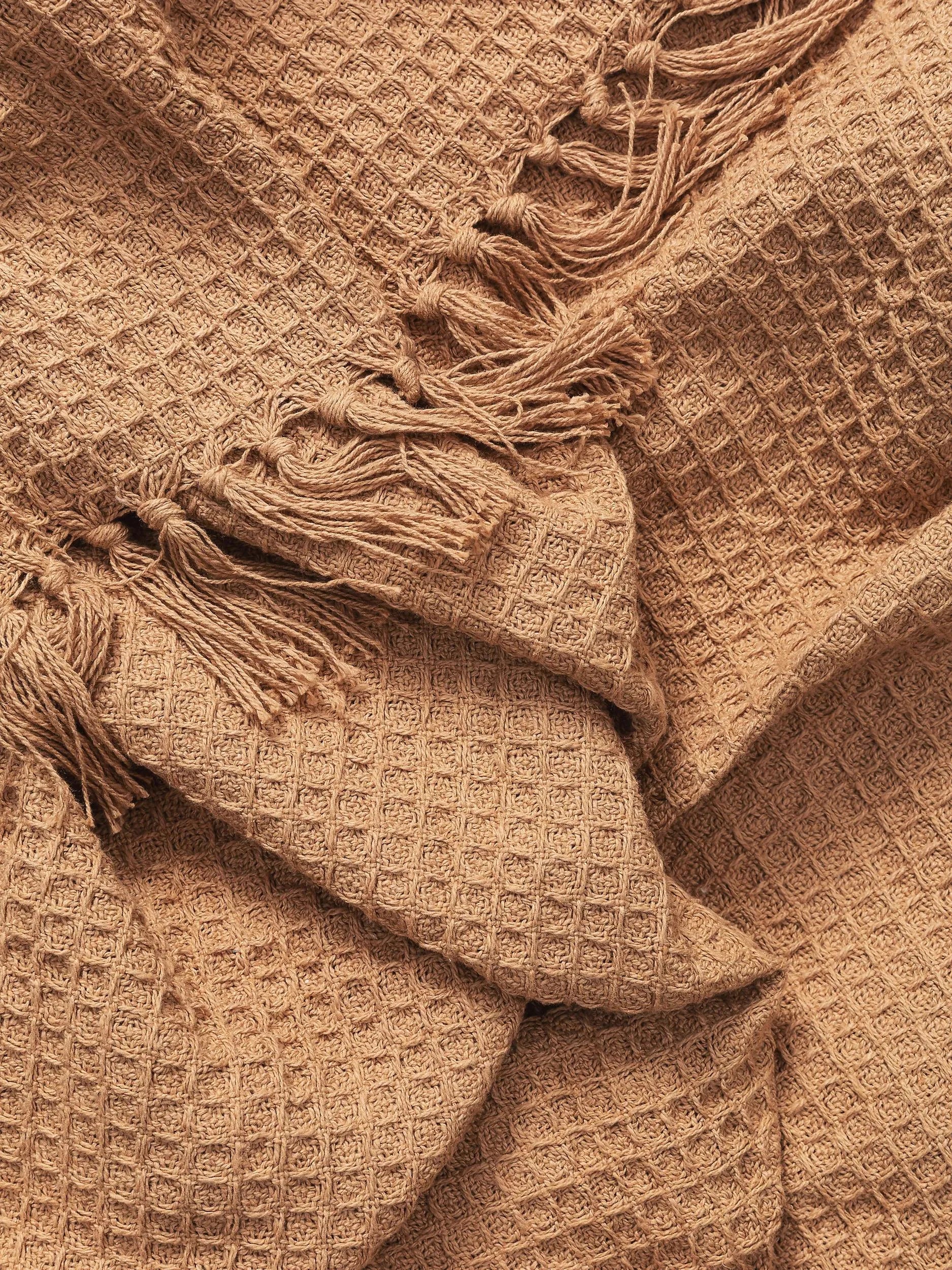 Cotton Pătură Amalia Light Brown