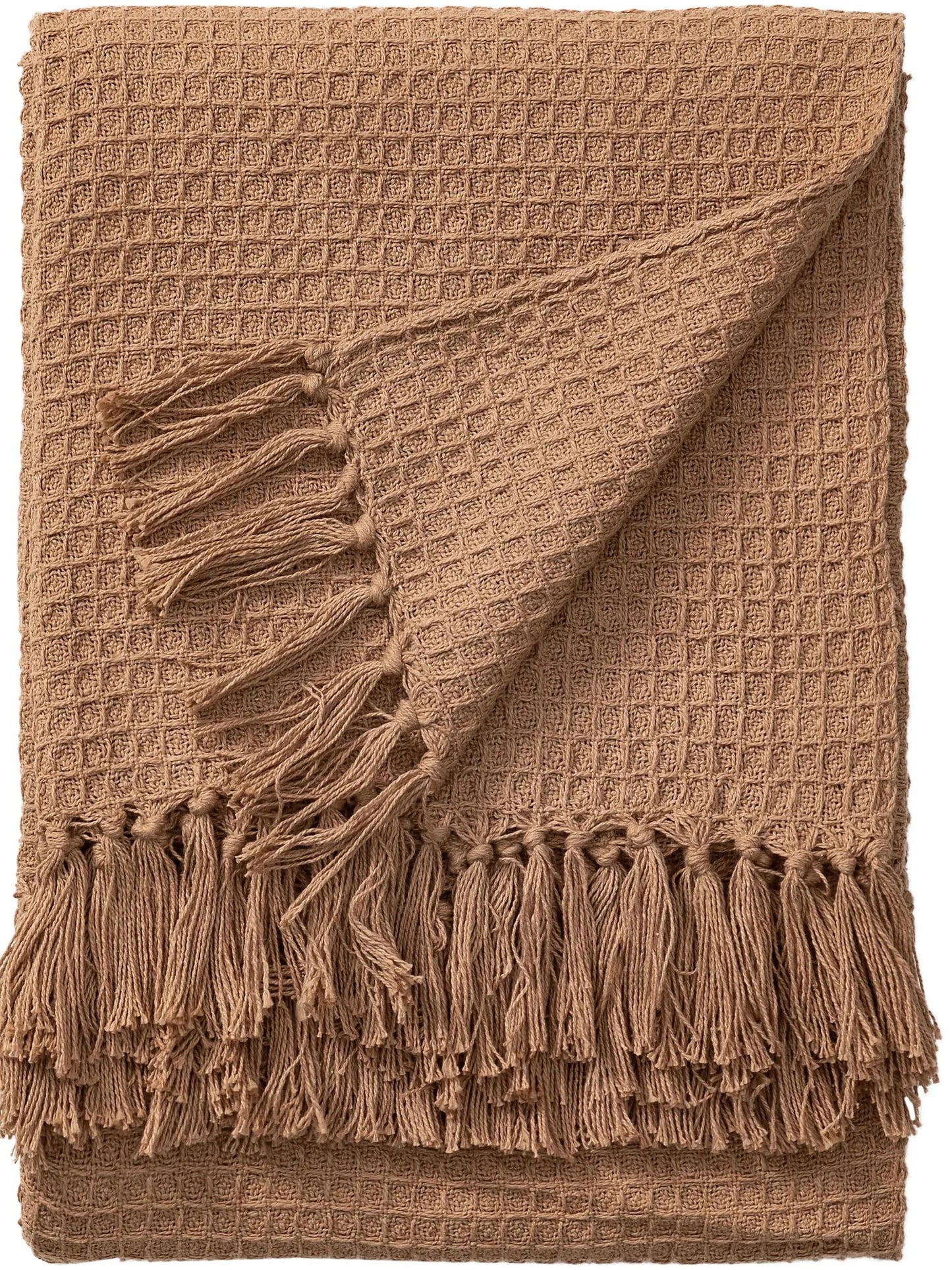 Cotton Pătură Amalia Light Brown