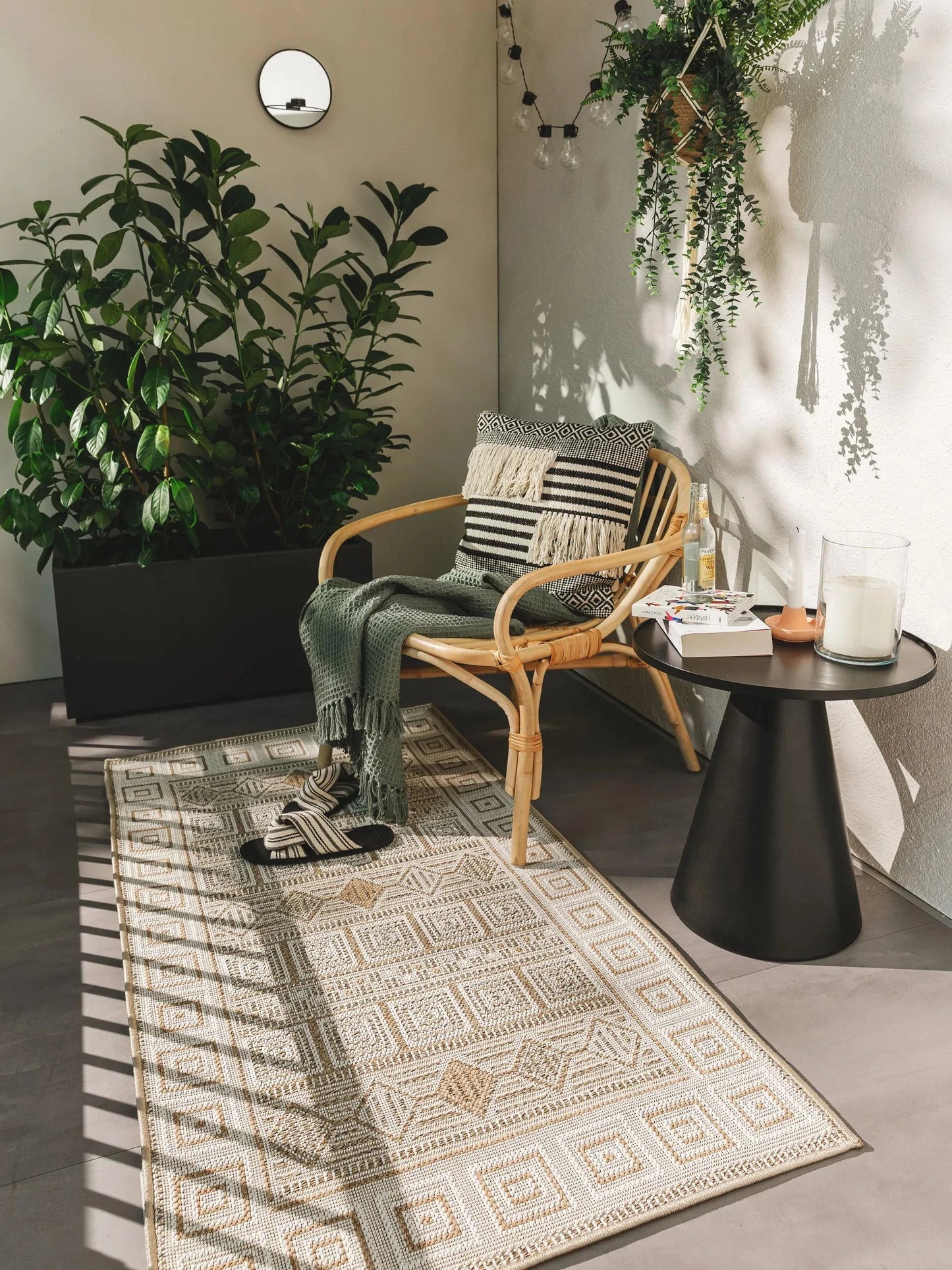 Covor interior/exterior Andora Cream/Beige
