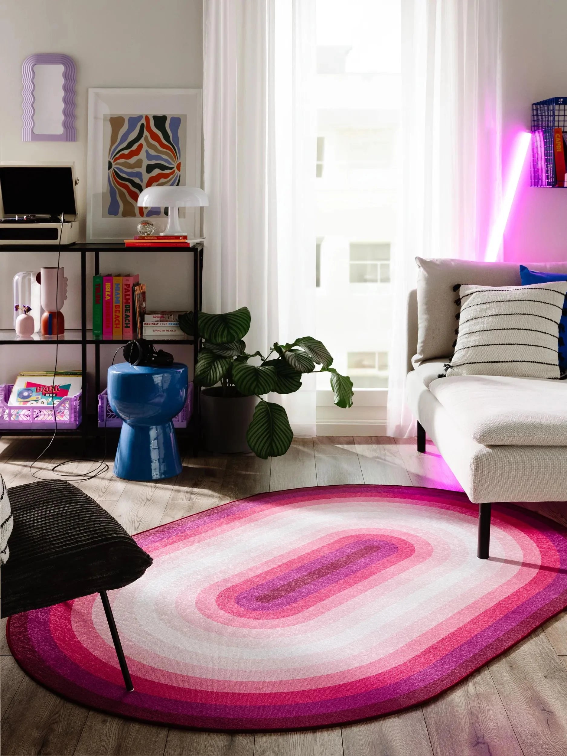 Covor lavabil Anko Pink