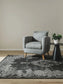 Covor interior/exterior Antique Black/White 